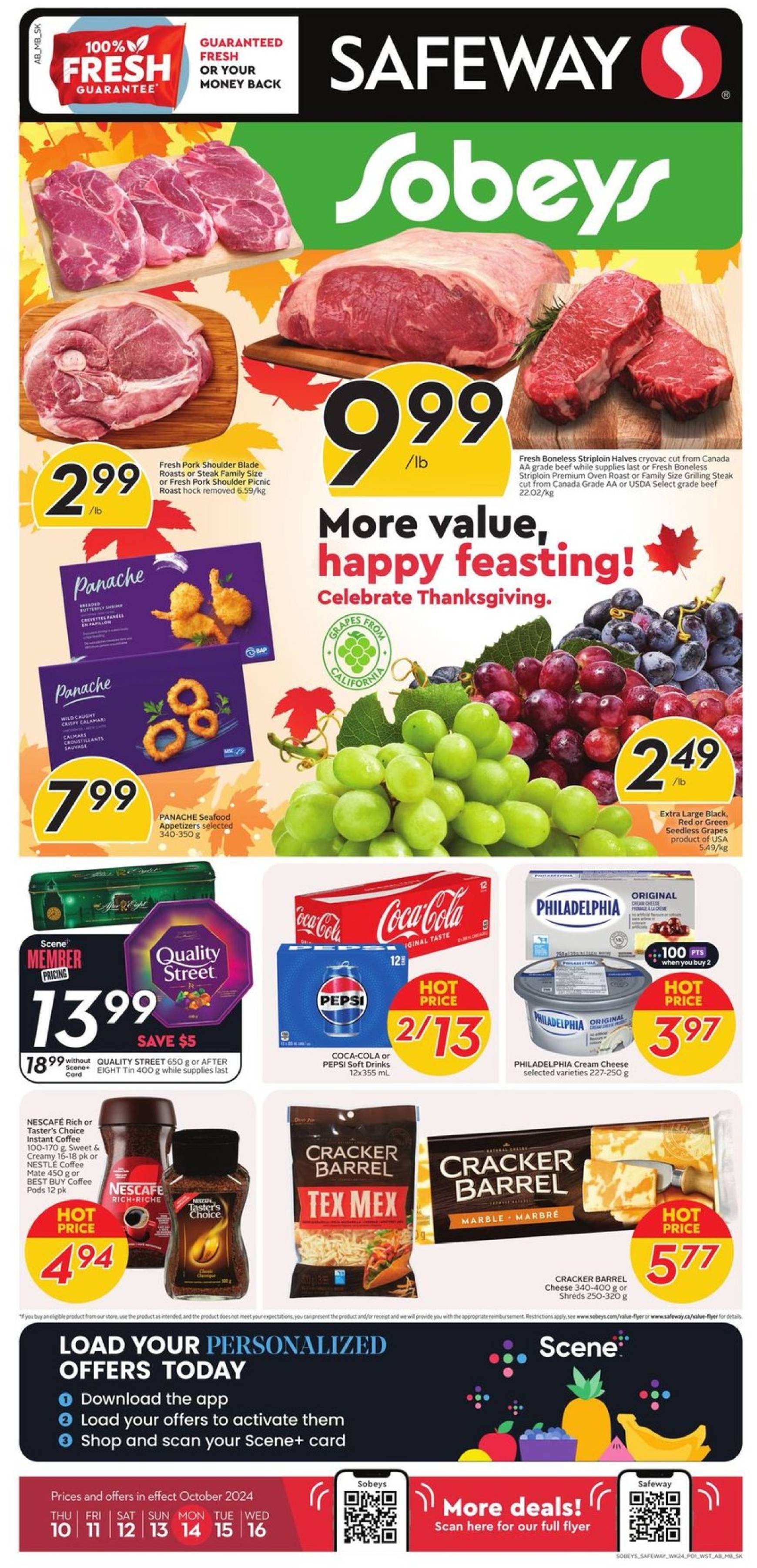 safeway - Safeway flyer valid from 10.10. - 16.10.