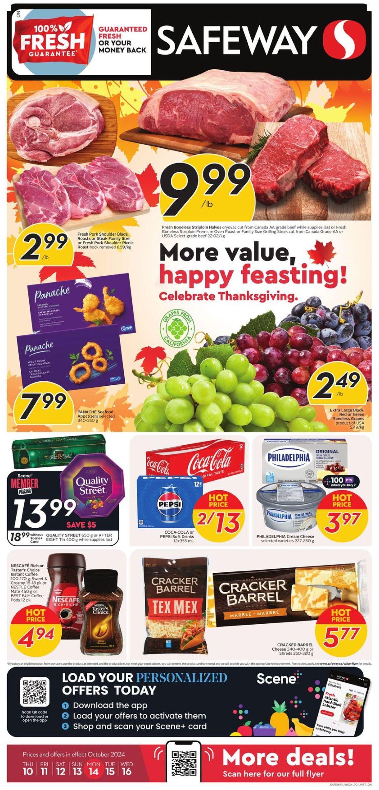 safeway - Safeway flyer Oct. 10, 2024 - Oct. 16, 2024