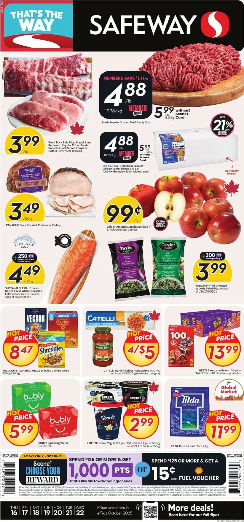 safeway - Safeway flyer valid from 10-16 - 10-22