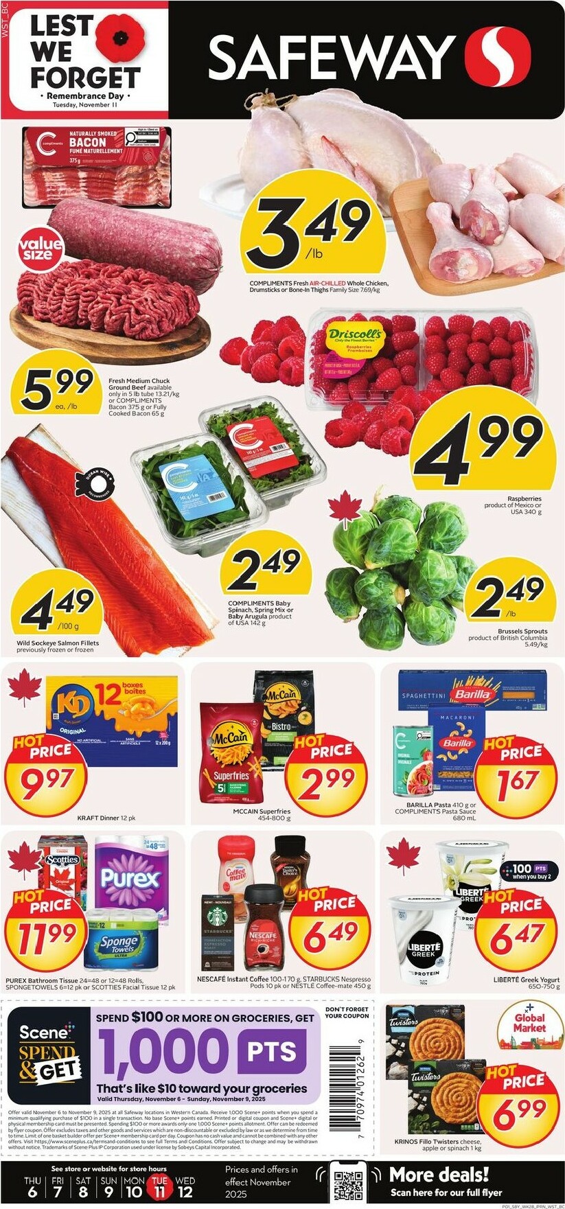 safeway - Safeway Flyer Valid From 11-06 to 11-12 - page: 1
