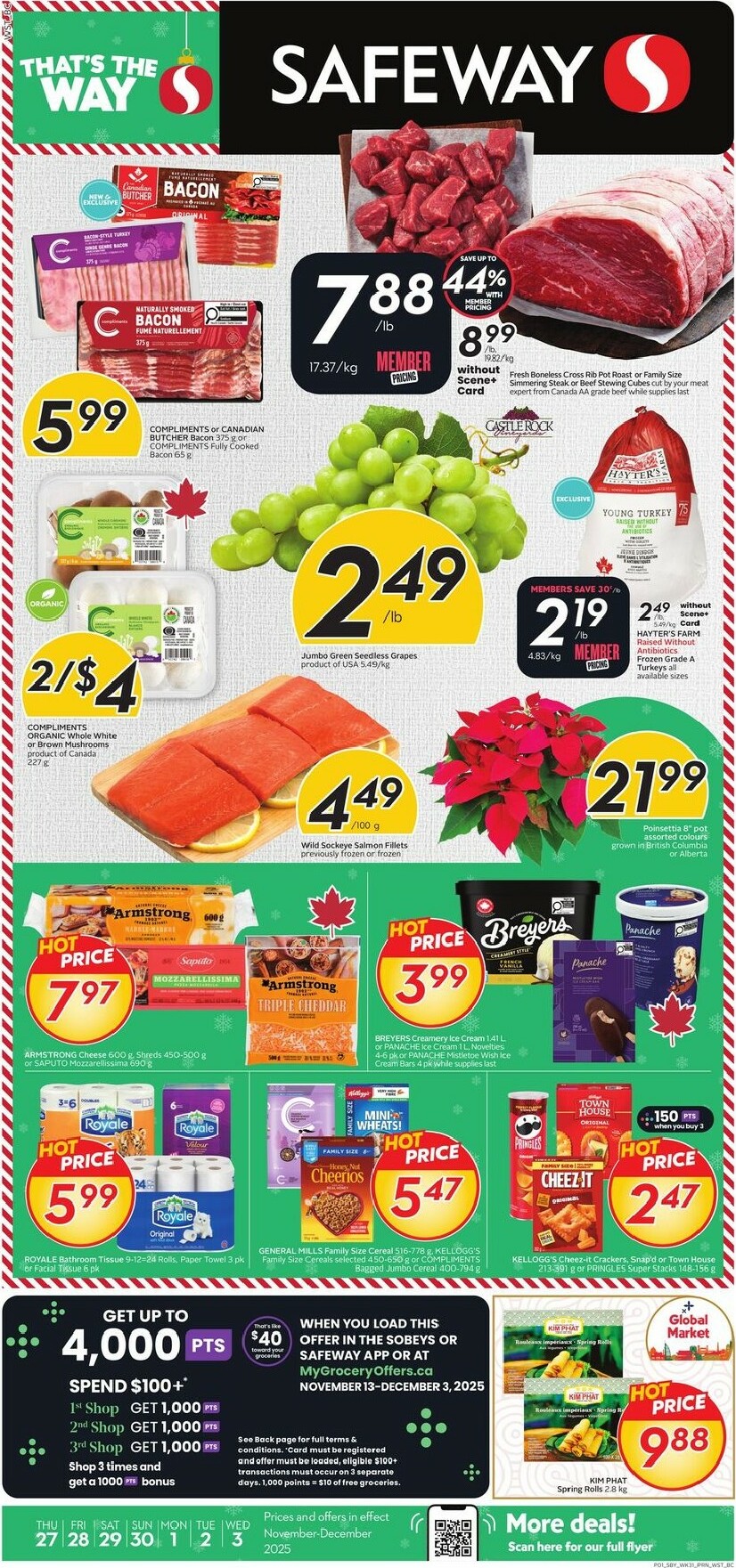 safeway - Safeway Flyer Valid From 11-27 to 12-03 - page: 1