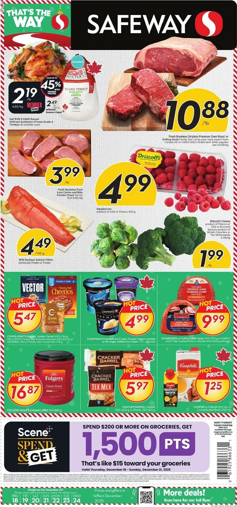 safeway - Safeway Flyer Valid From 12-18 to 12-24