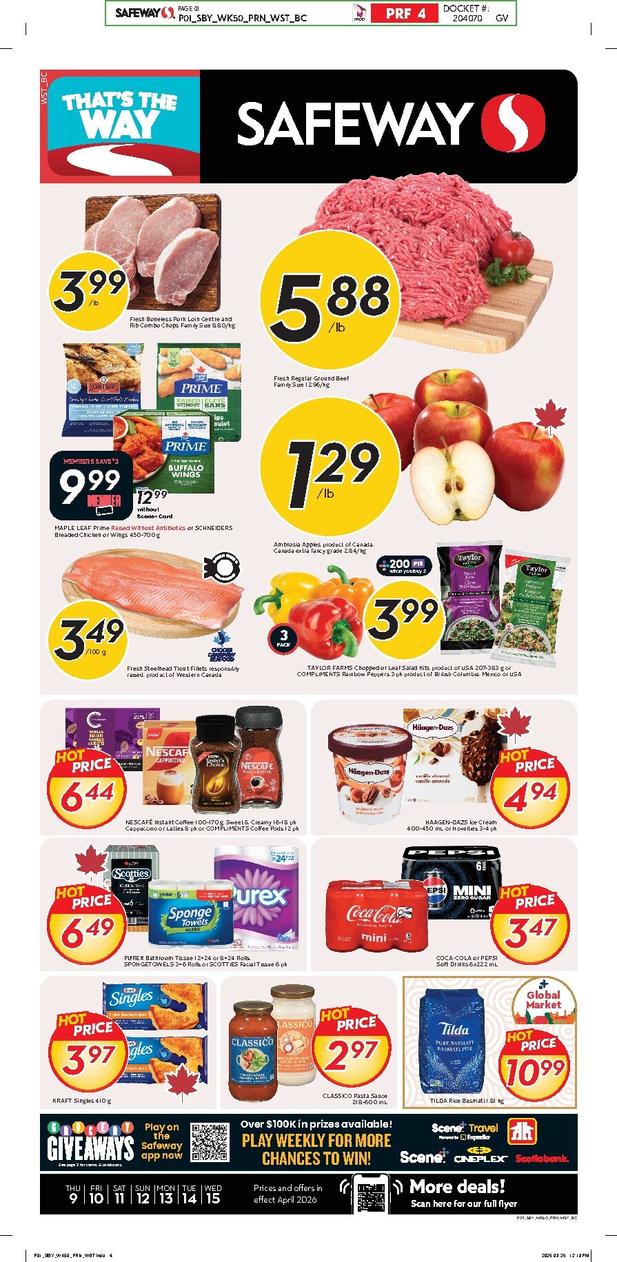 safeway - Upcoming Safeway Flyer Valid from 2026-04-09 to 2026-04-15 - page: 1