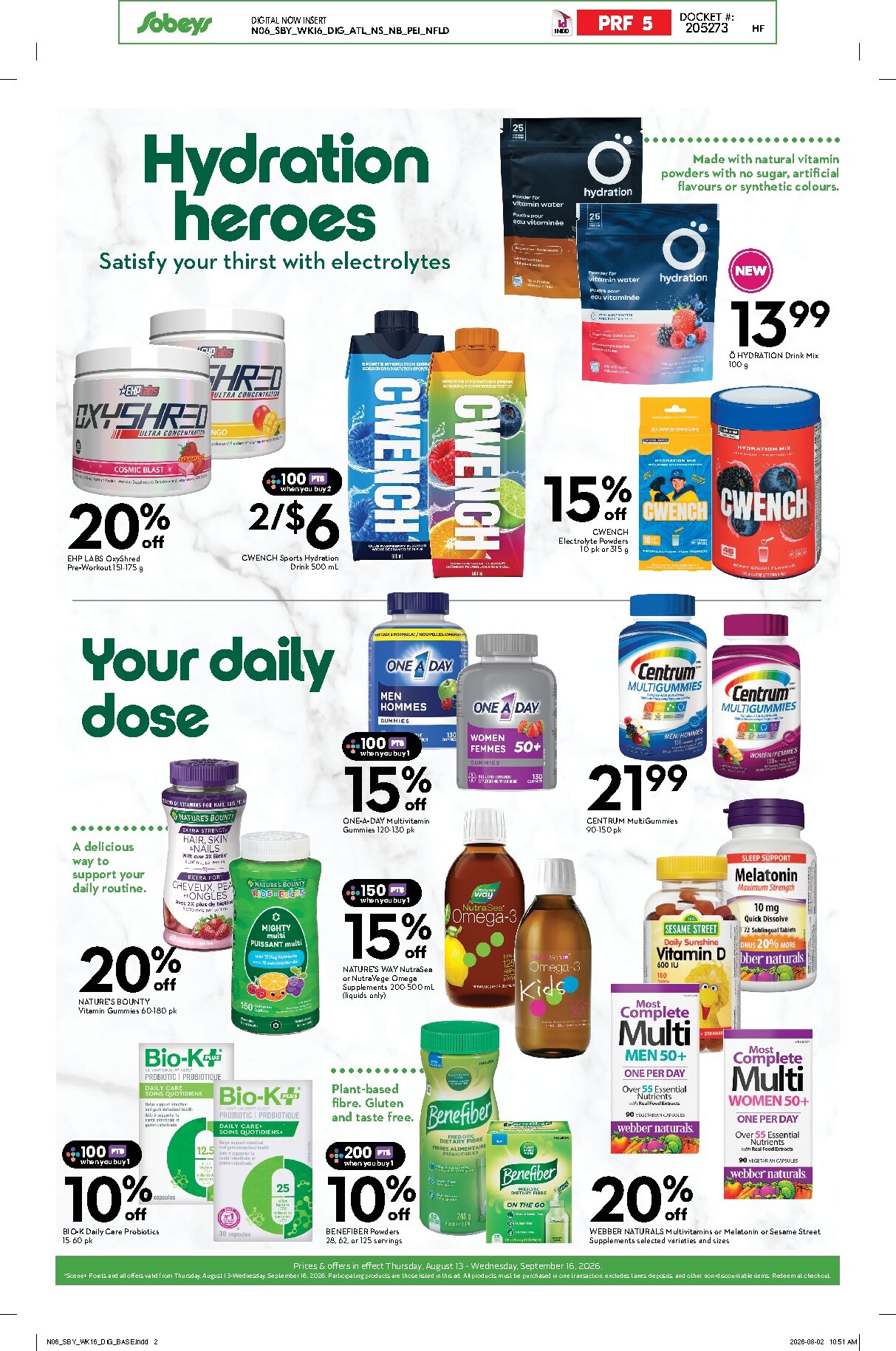 sobeys - Sobeys - Natural and Wellness Booklet Flyer Valid from 2026-08-13 to 2026-09-16 - page: 6