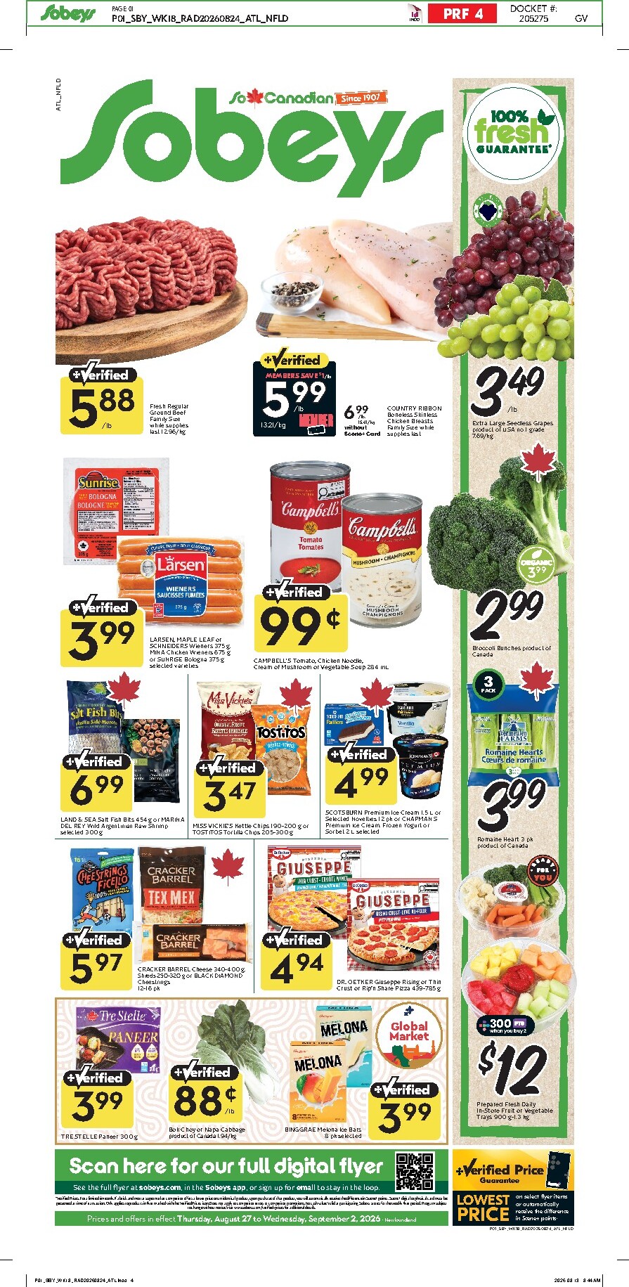 sobeys - New Sobeys Flyer for This Week – 2026-08-27 to 2026-09-02 - page: 1