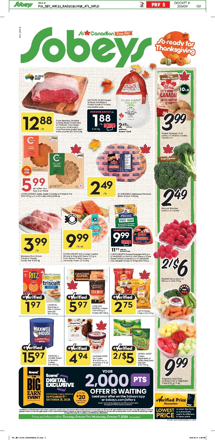 sobeys - New Sobeys Flyer for This Week – 2026-10-01 to 2026-10-07