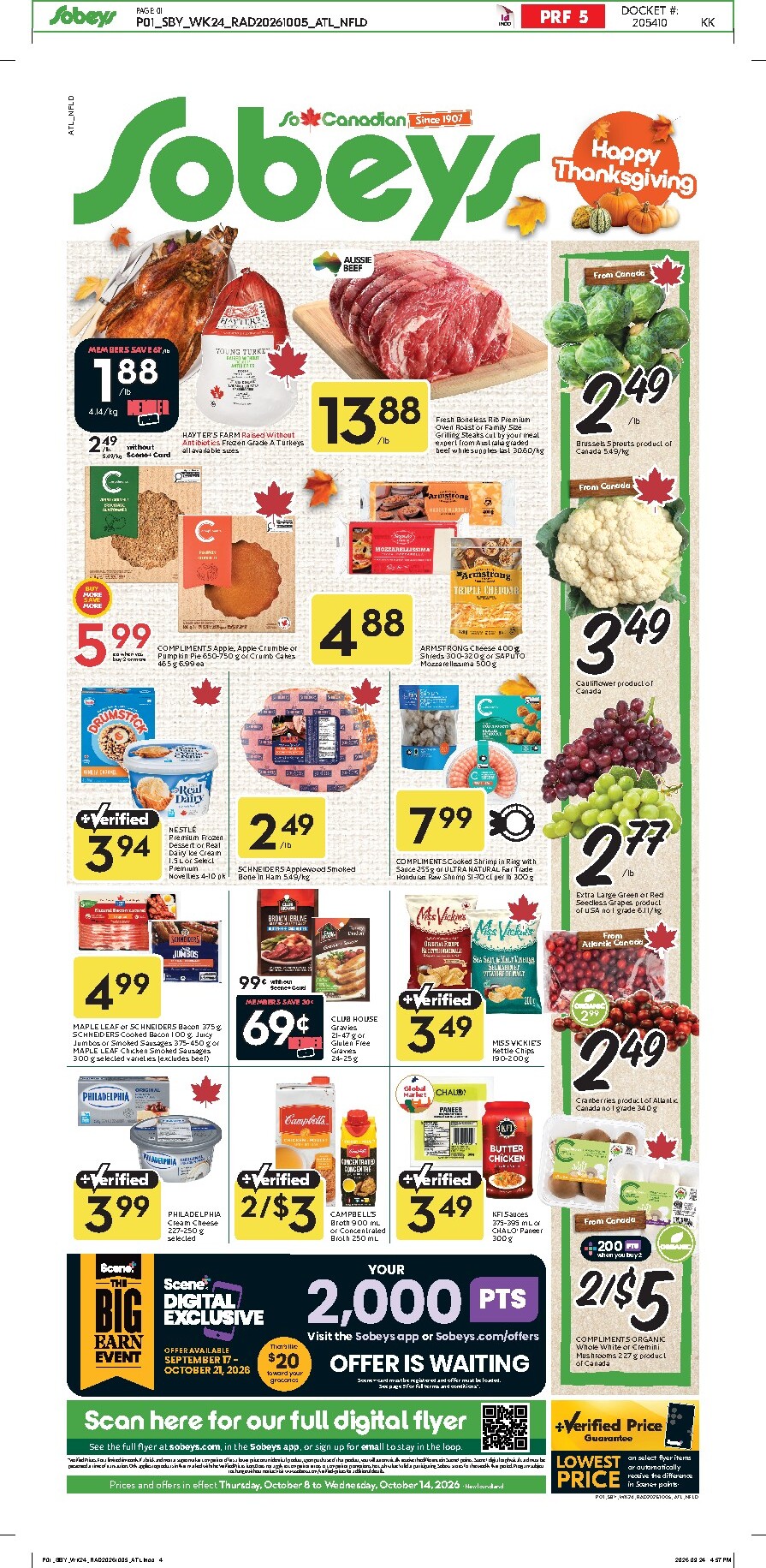 sobeys - New Sobeys Flyer for This Week – 2026-10-08 to 2026-10-14 - page: 1