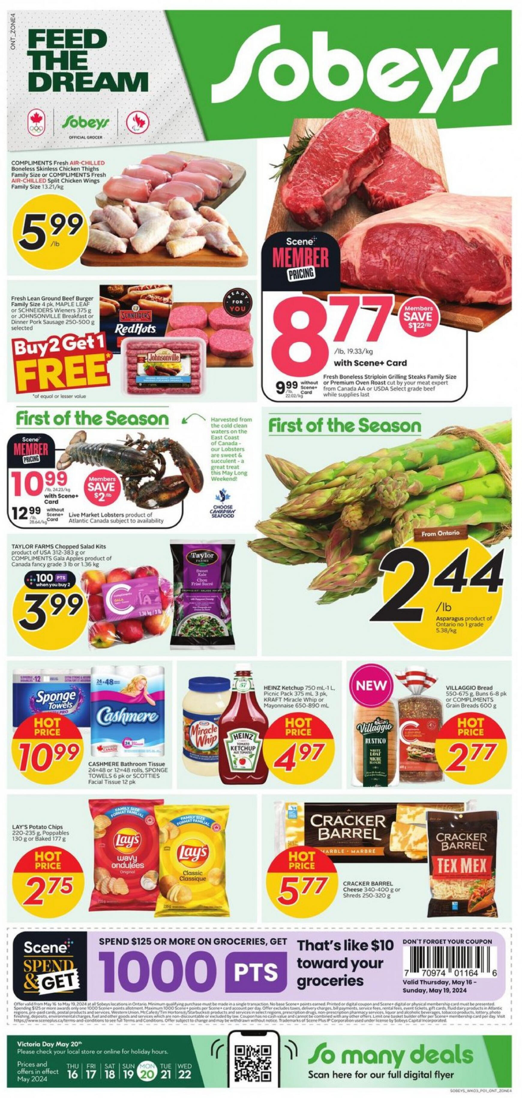 sobeys - Sobeys - Weekly Flyer - Ontario flyer current 16.05. - 22.05. - page: 1