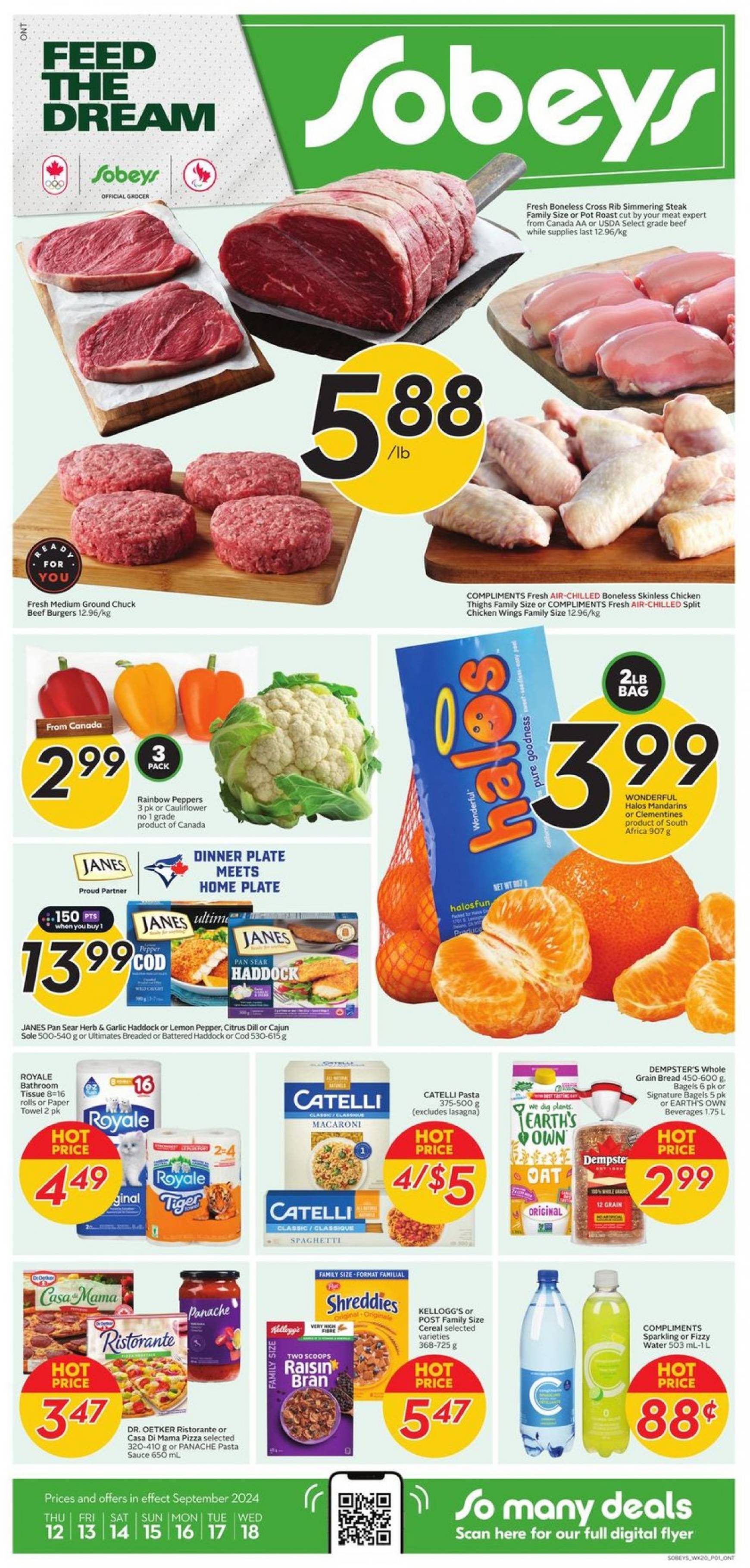 sobeys - Latest Sobeys flyer 12.09. - 18.09.