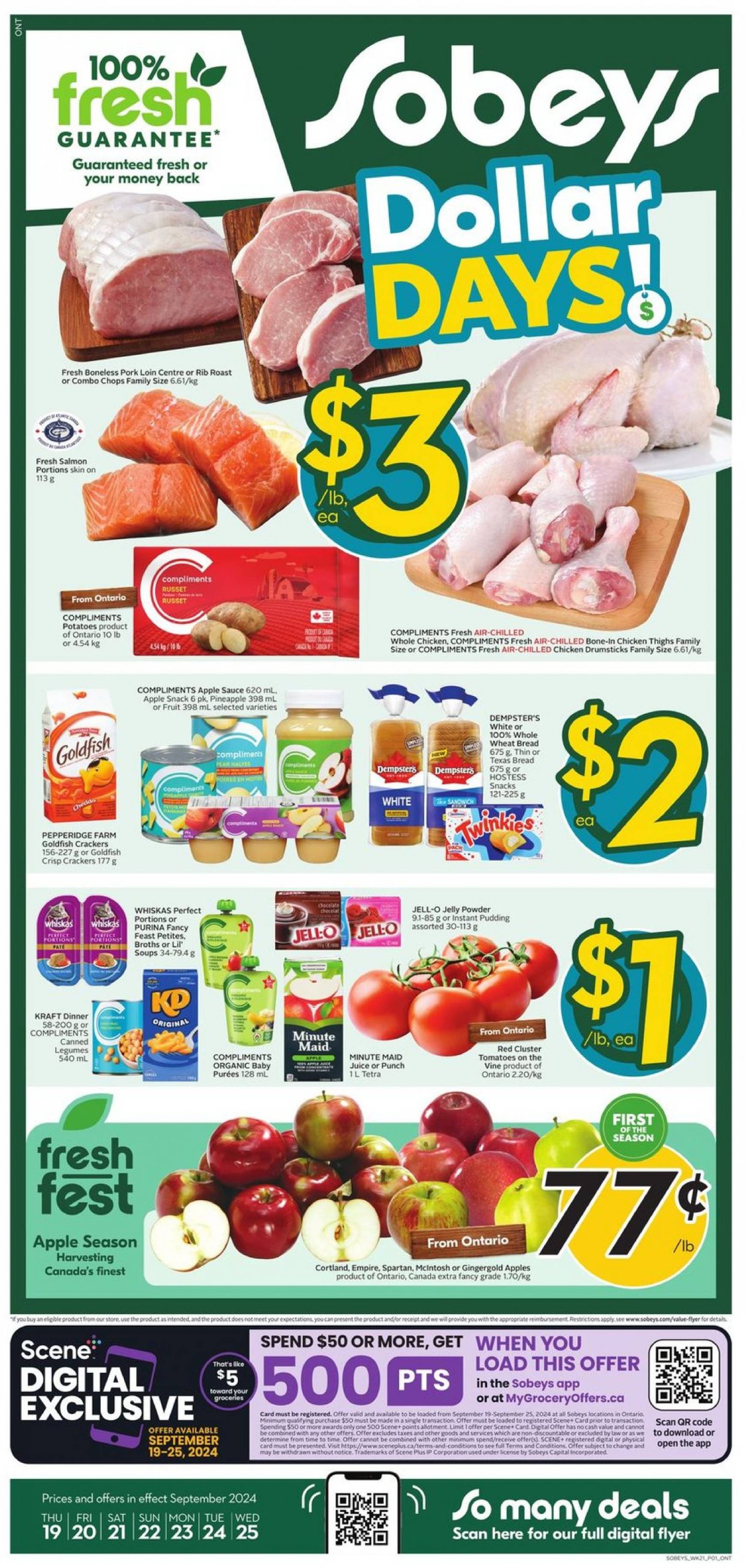 sobeys - Latest Sobeys flyer 19.09. - 25.09.