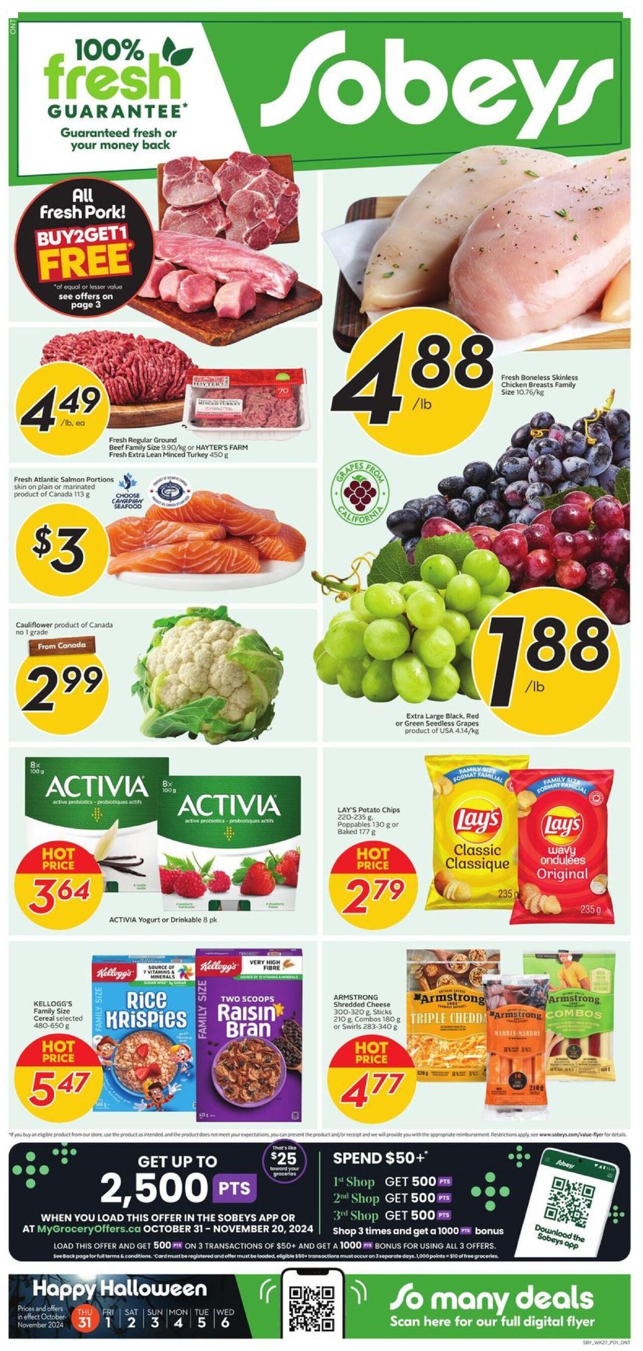 sobeys - Sobeys flyer Oct. 31, 2024 - Nov. 6, 2024