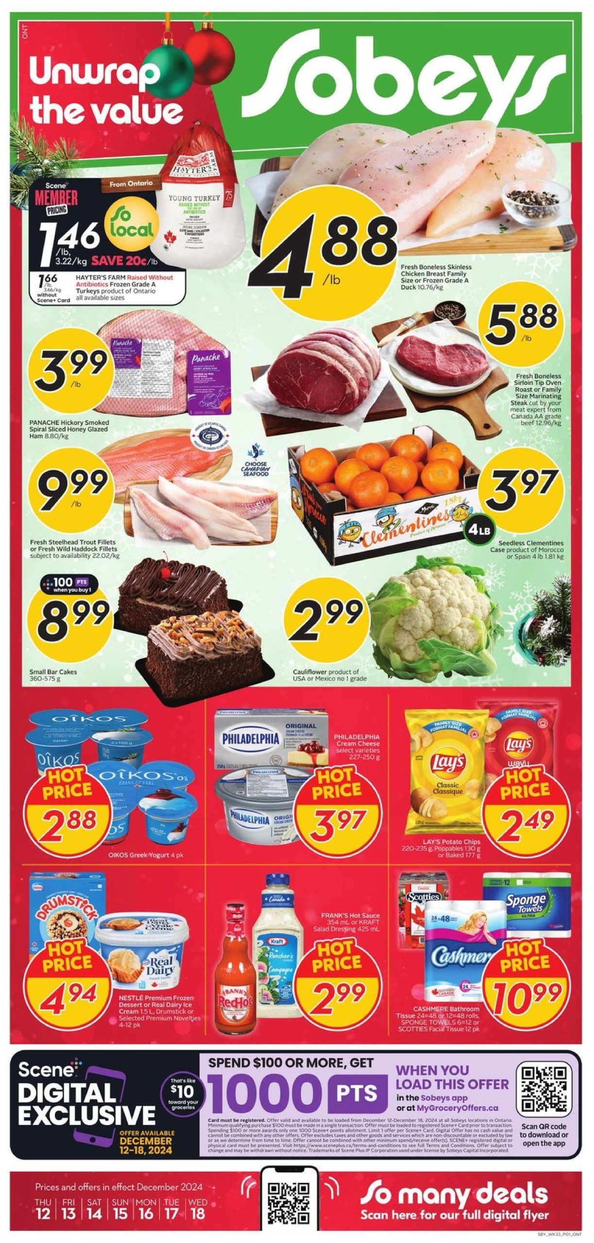 sobeys - Sobeys flyer valid from 12-12 - 12-18