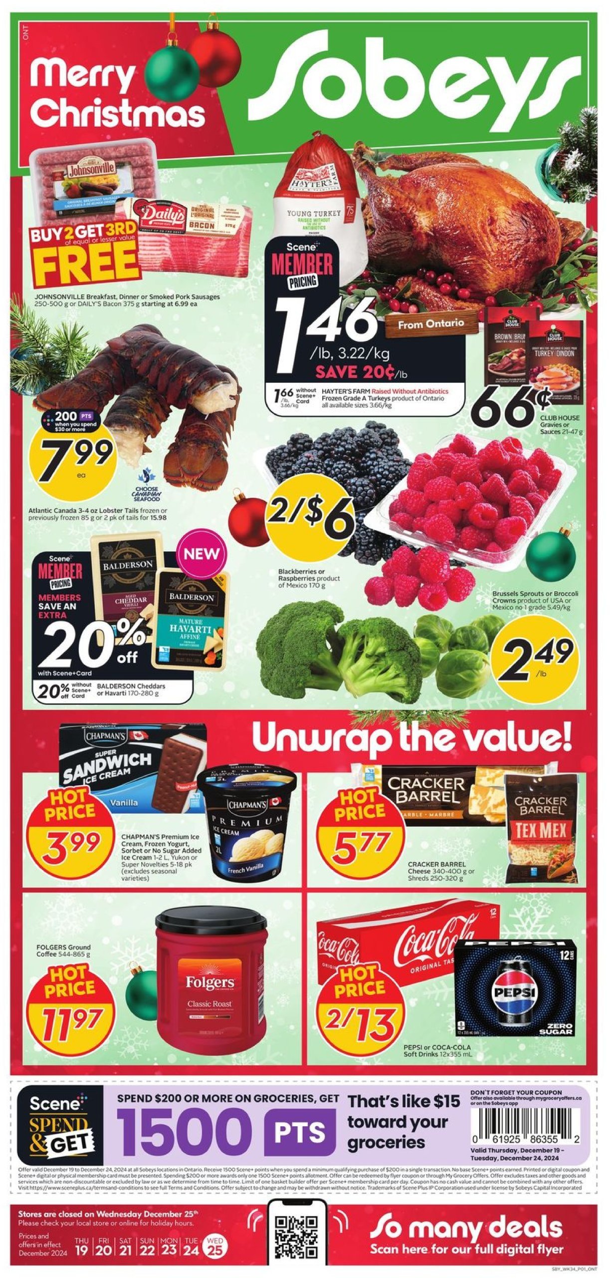 sobeys - Sobeys flyer valid from 12-19 - 12-25 - page: 1