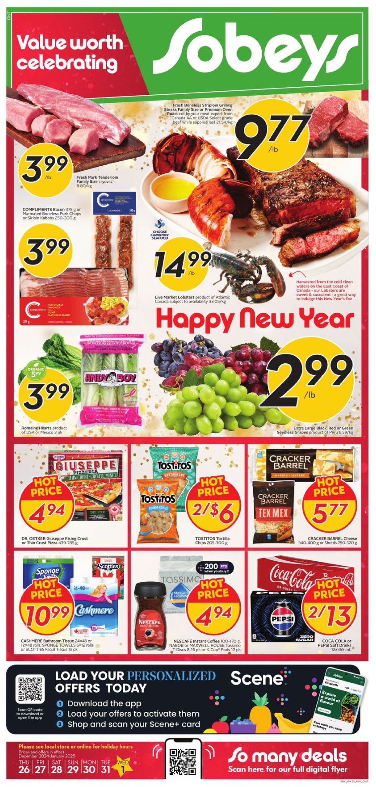 sobeys - Sobeys flyer valid from 12-26 - 01-01