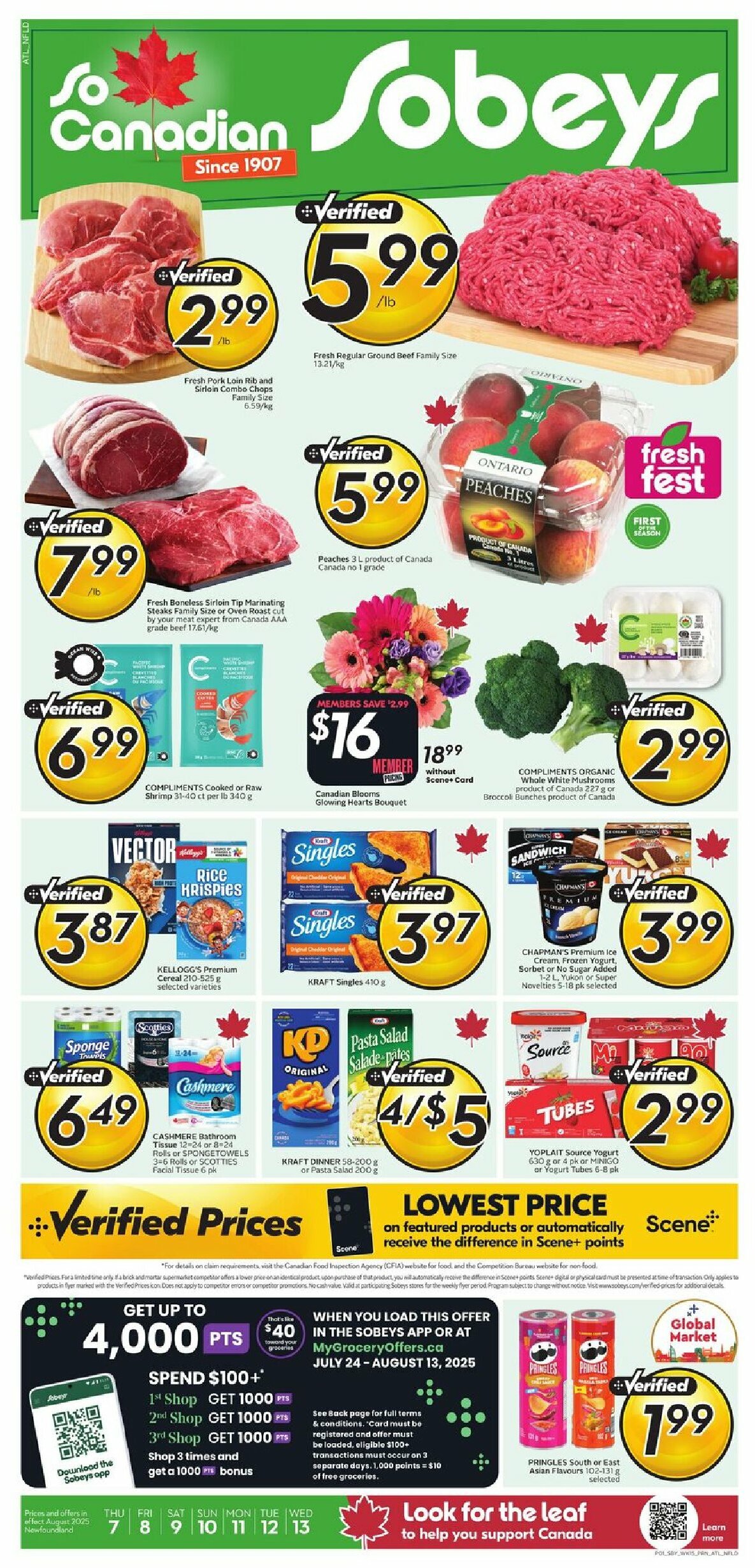 sobeys - Sobeys flyer valid from 08-07 - 08-13 - page: 1