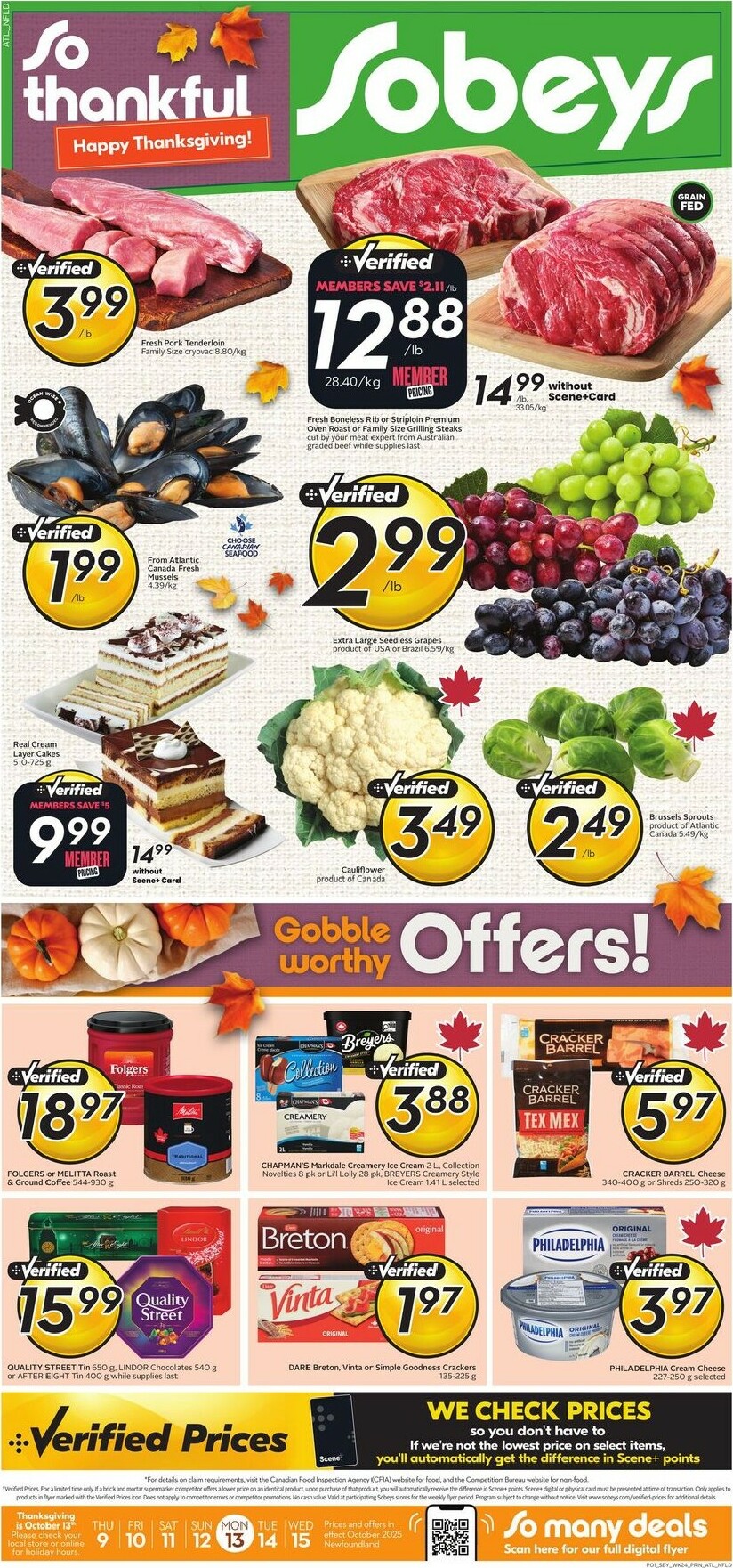 sobeys - Sobeys flyer valid from 10-09 - 10-15 - page: 1