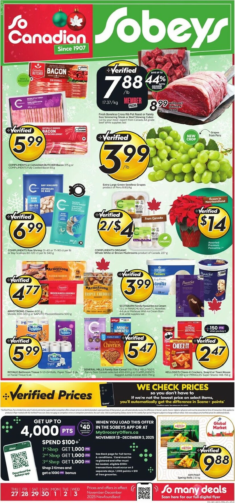 sobeys - Sobeys Flyer Valid From 11-27 to 12-03 - page: 1