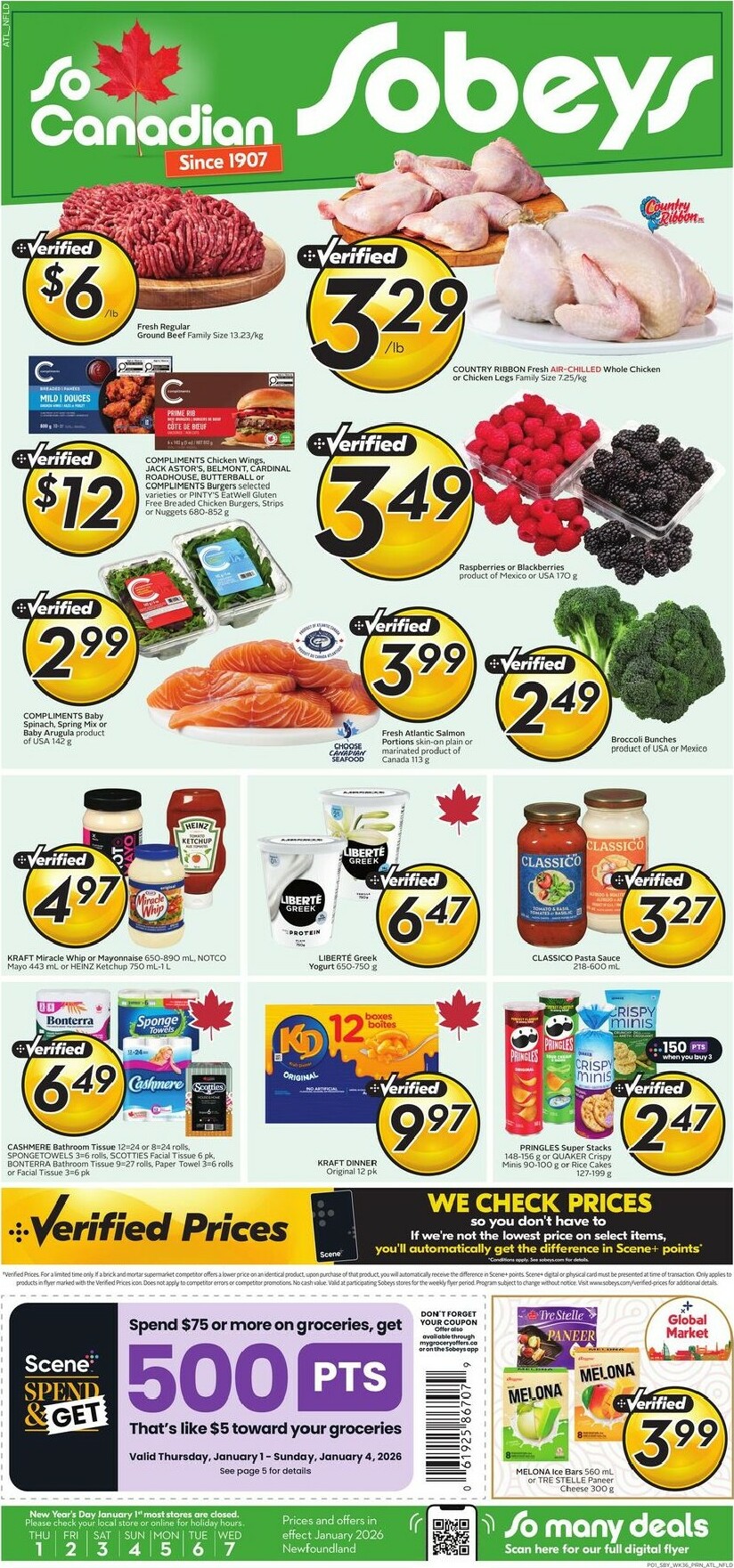 sobeys - Sobeys Flyer Valid From 01-01 to 01-07