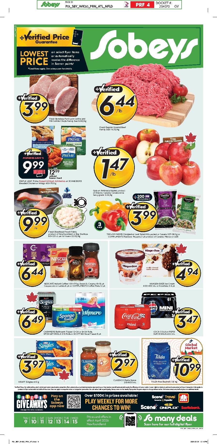 sobeys - Upcoming Sobeys Flyer Valid from 2026-04-09 to 2026-04-15
