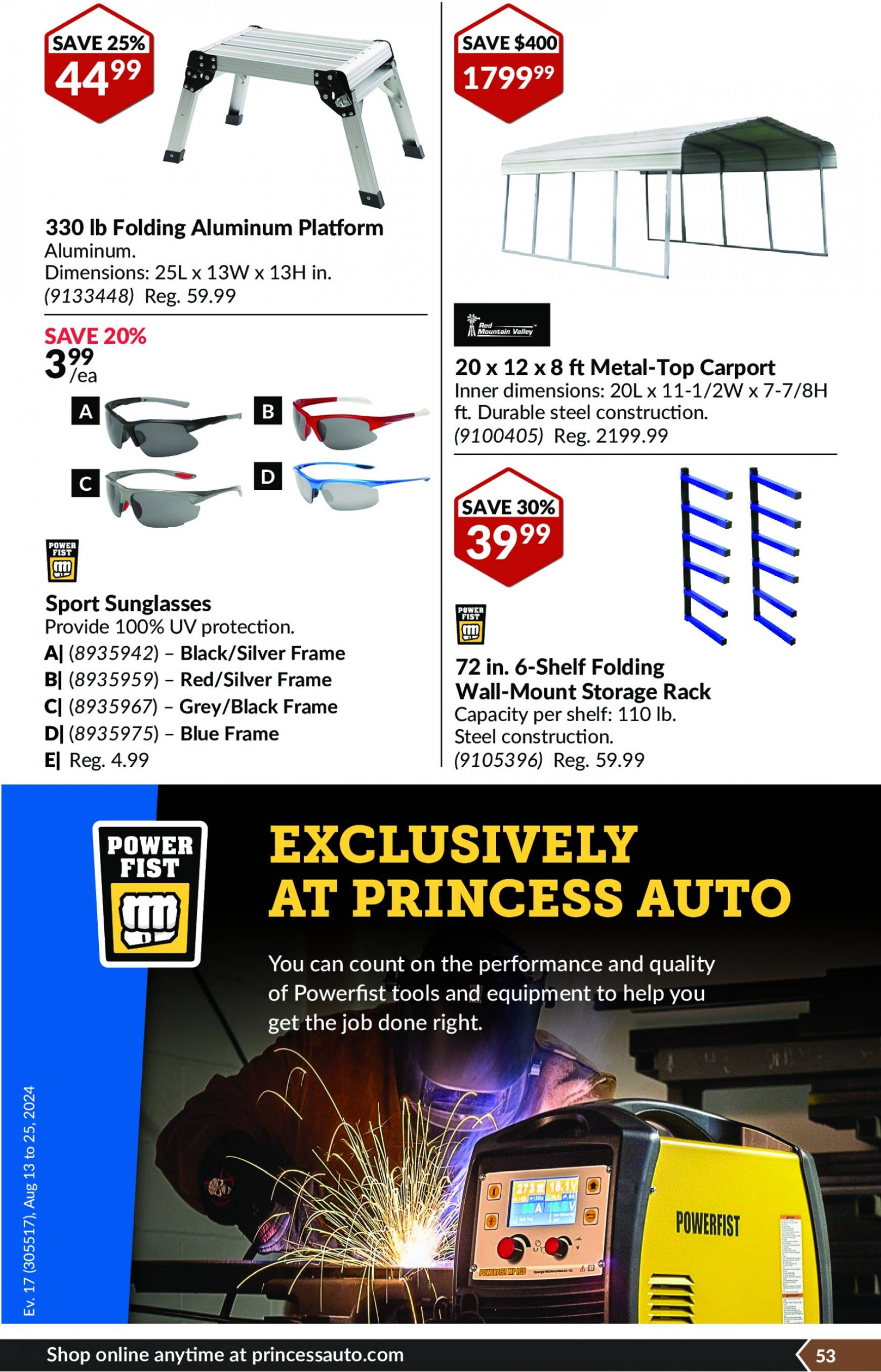 princess-auto - Latest Princess Auto flyer 13.08. - 25.08. - page: 56