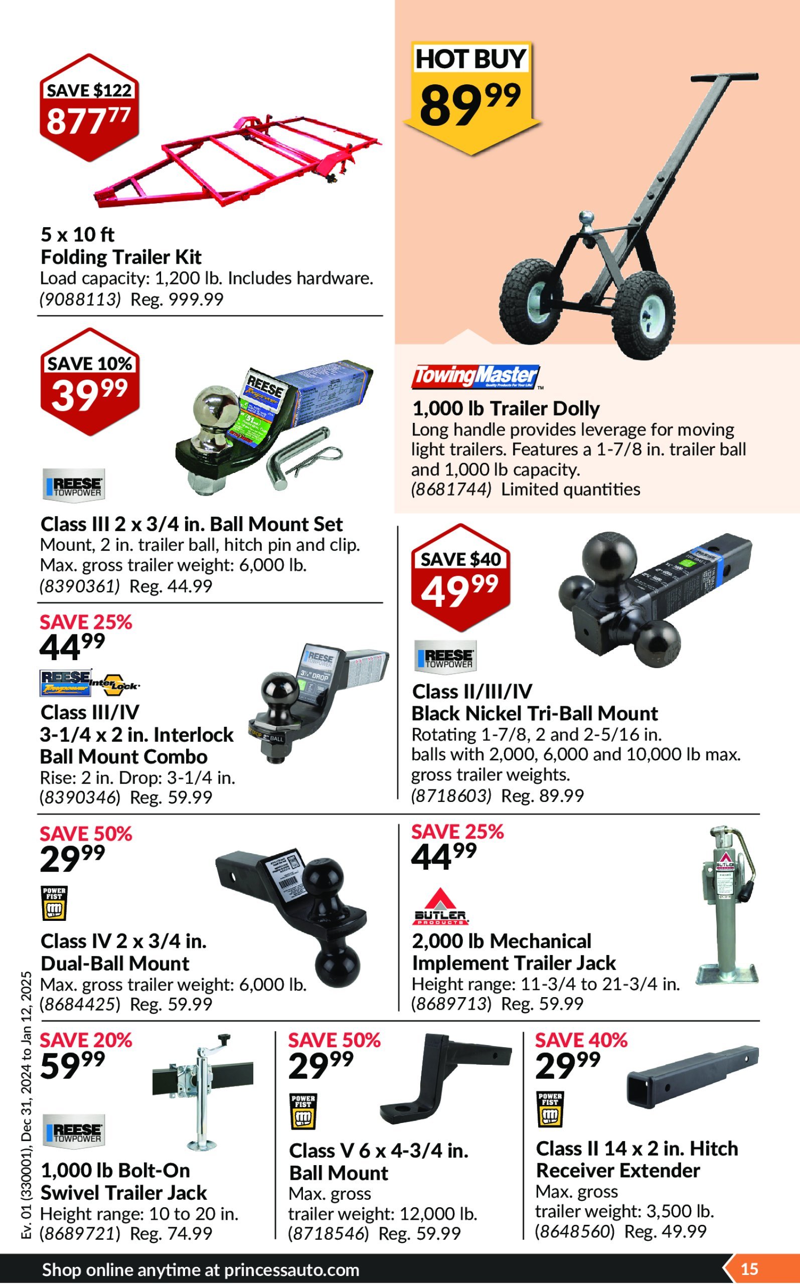 princess-auto - Princess Auto flyer valid from 12-31 - 01-12 - page: 17