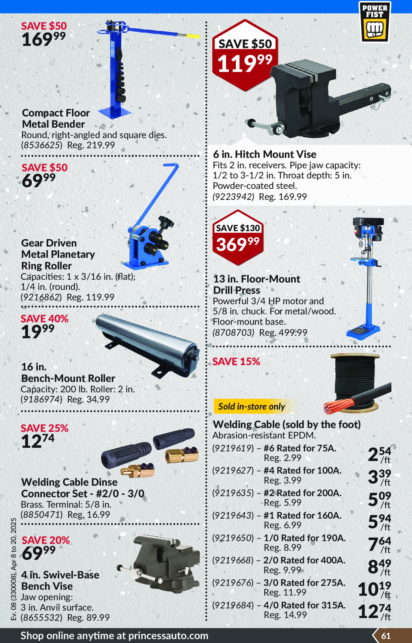 princess-auto - Princess Auto flyer valid from 04-08 - 04-20 - page: 65 princess-auto - Princess Auto flyer valid from 04-08 - 04-20 - page: 65