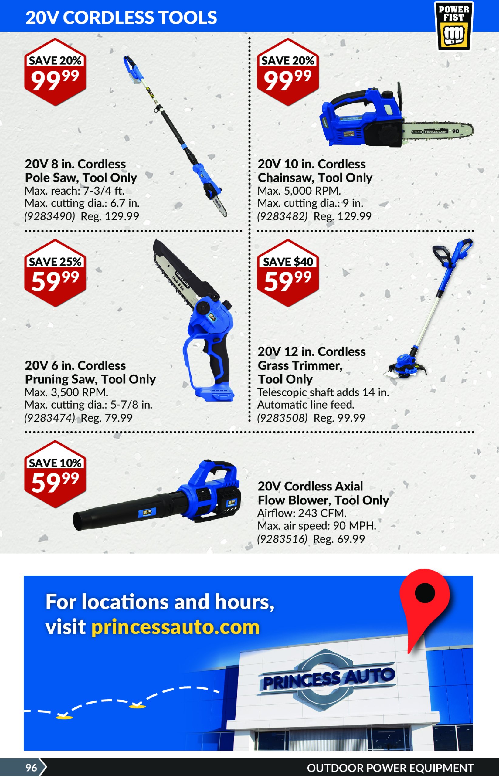 princess-auto - Princess Auto flyer valid from 04-22 - 05-04 - page: 99 princess-auto - Princess Auto flyer valid from 04-22 - 05-04 - page: 99