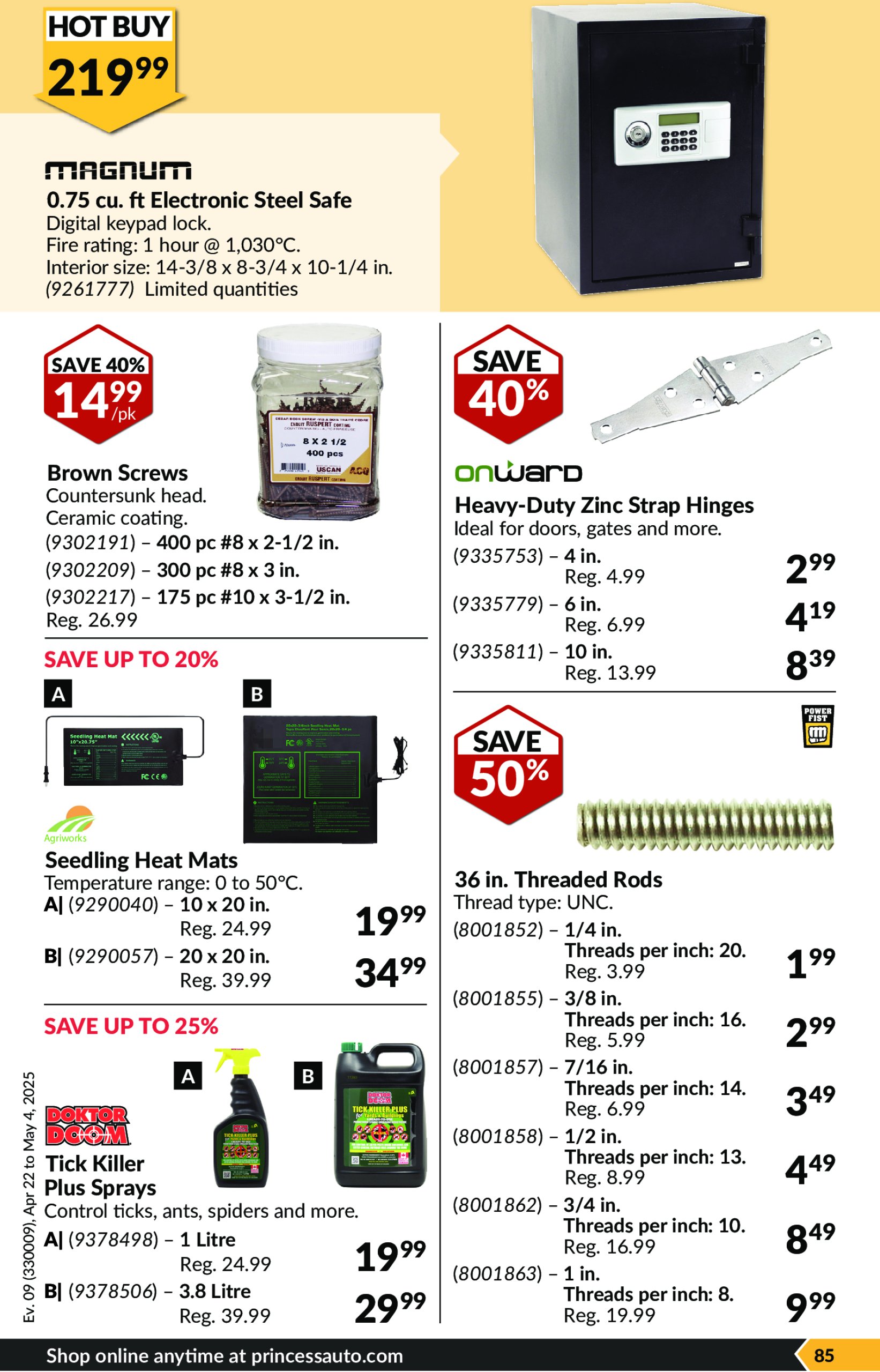 princess-auto - Princess Auto flyer valid from 04-22 - 05-04 - page: 88 princess-auto - Princess Auto flyer valid from 04-22 - 05-04 - page: 88