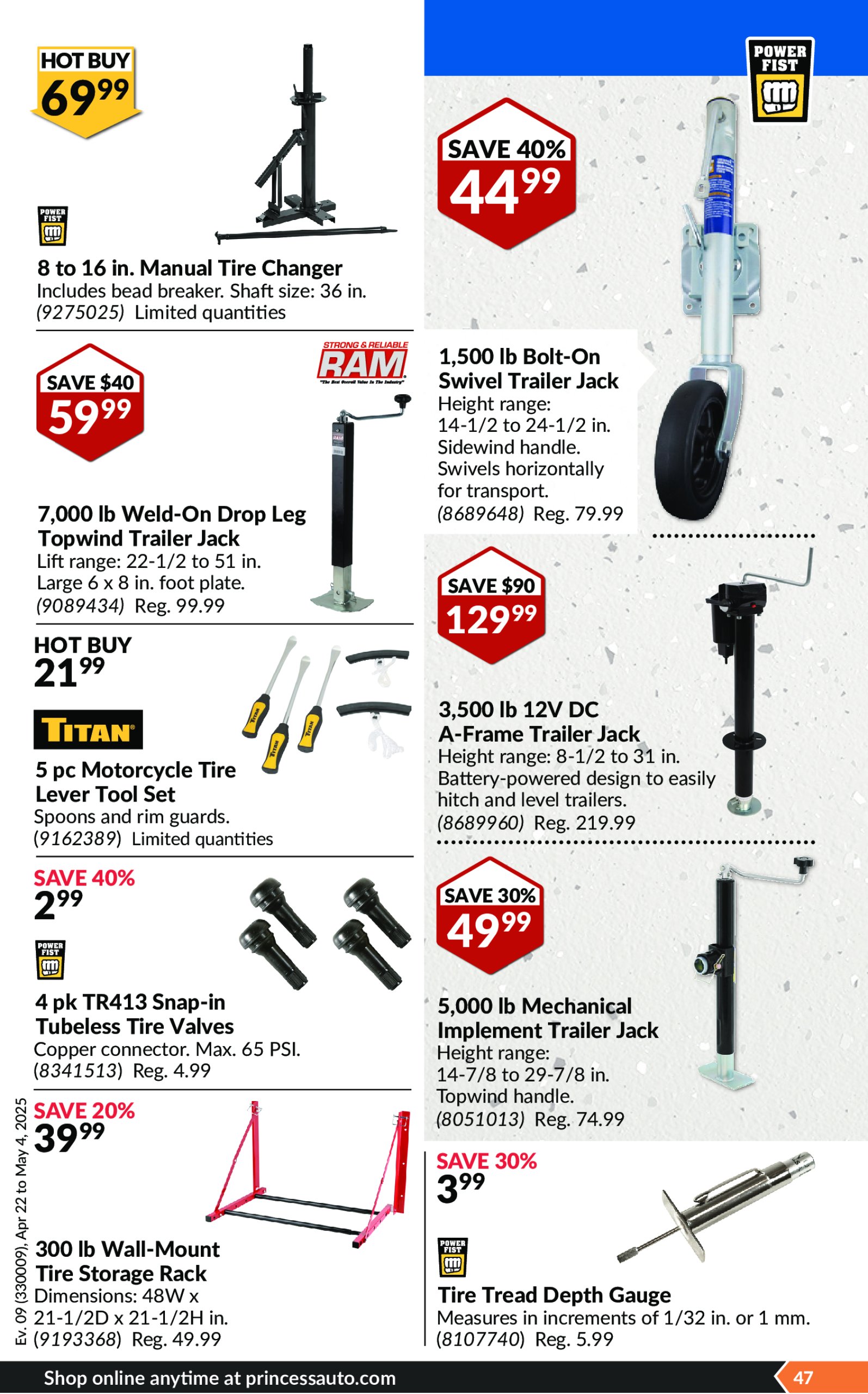 princess-auto - Princess Auto flyer valid from 04-22 - 05-04 - page: 50 princess-auto - Princess Auto flyer valid from 04-22 - 05-04 - page: 50
