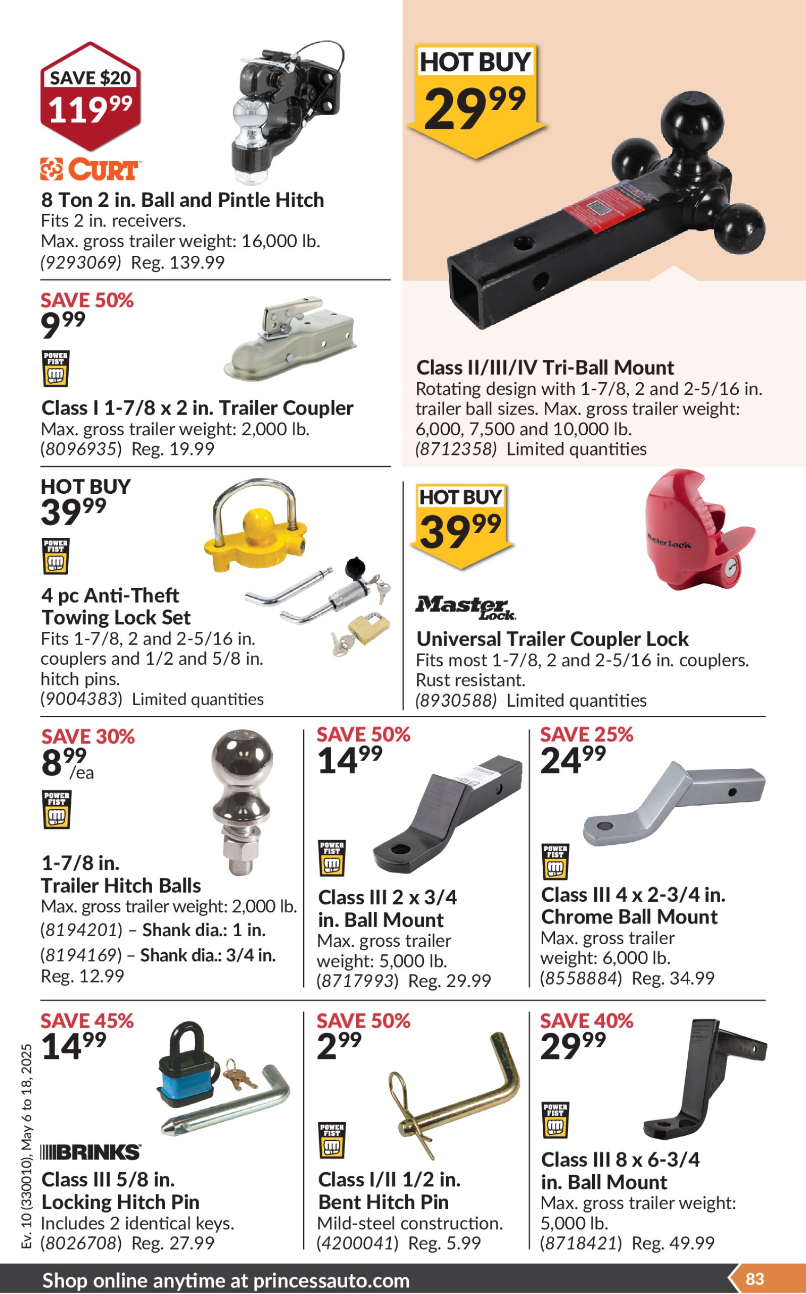princess-auto - Princess Auto flyer valid from 05-06 - 05-18 - page: 86 princess-auto - Princess Auto flyer valid from 05-06 - 05-18 - page: 86