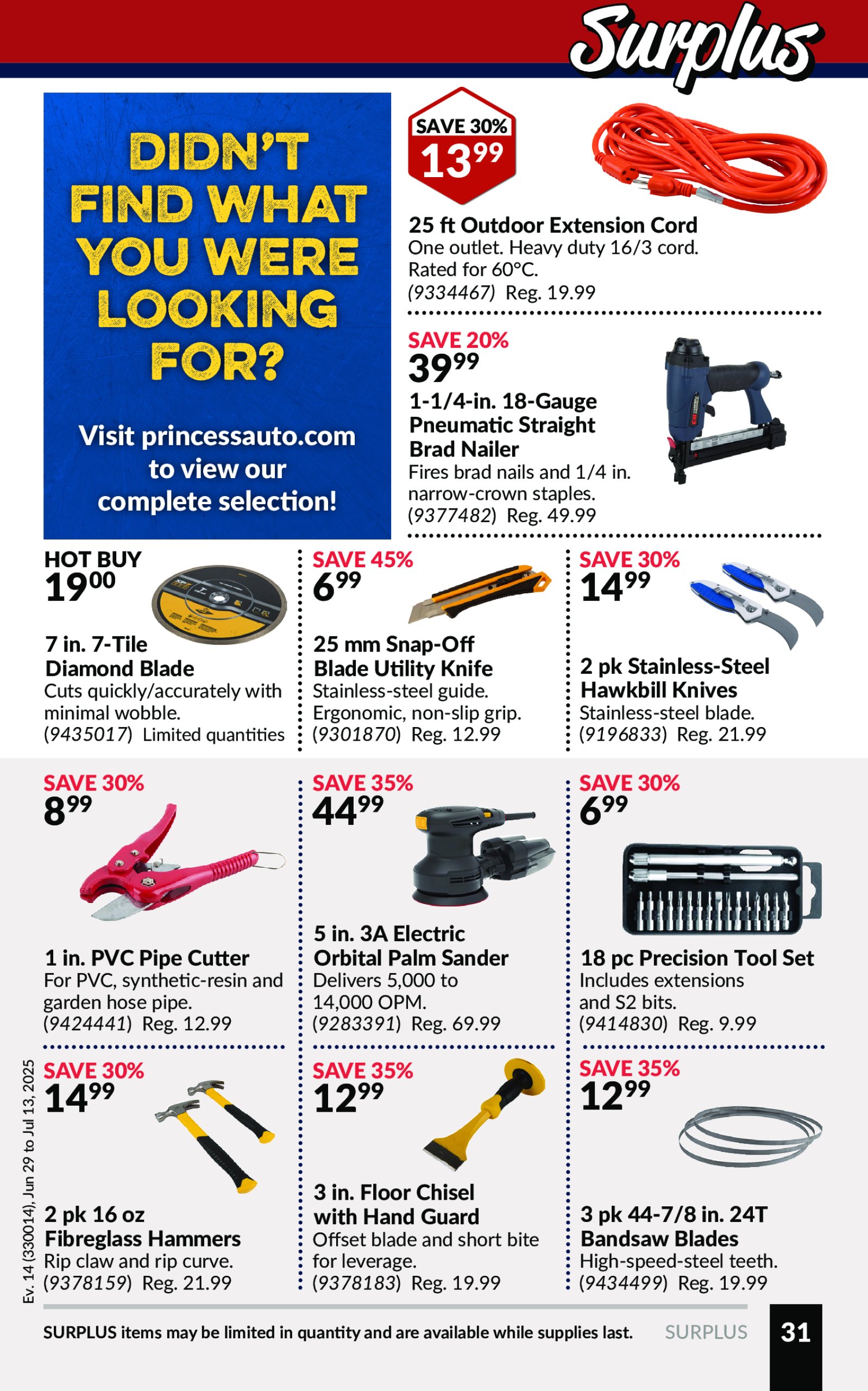 princess-auto - Princess Auto flyer valid from 06-29 - 07-13 - page: 35 princess-auto - Princess Auto flyer valid from 06-29 - 07-13 - page: 35