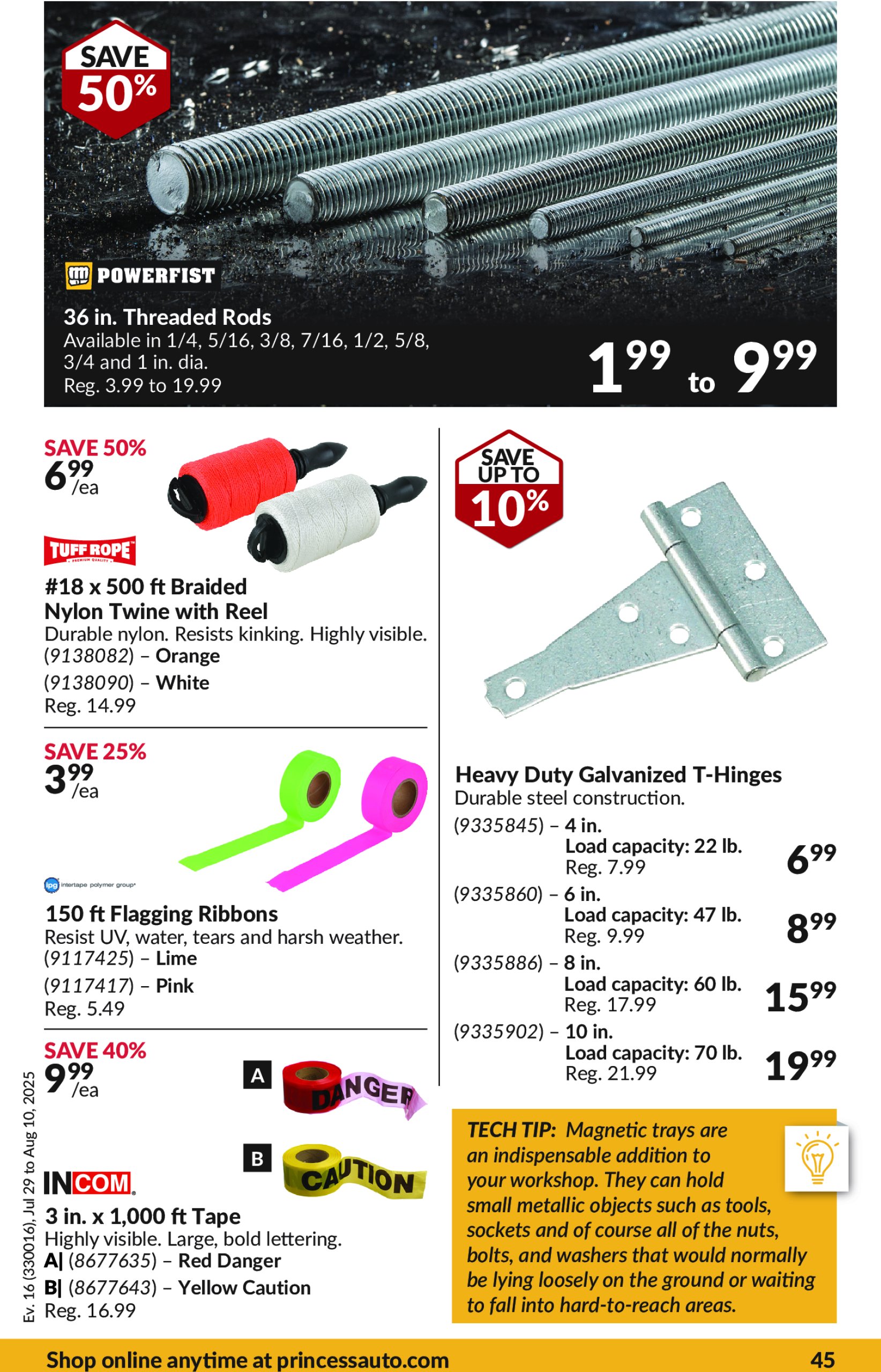 princess-auto - Princess Auto flyer valid from 07-29 - 08-10 - page: 49 princess-auto - Princess Auto flyer valid from 07-29 - 08-10 - page: 49