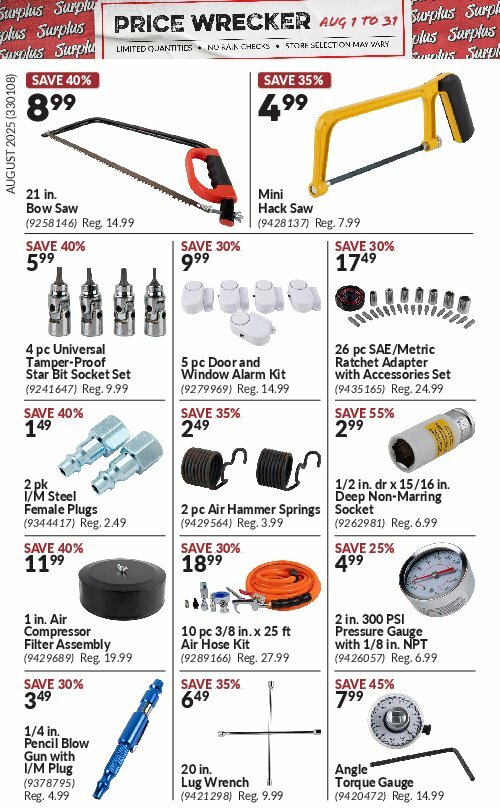 princess-auto - Princess Auto - Price Wrecker flyer valid from 08-01 - 08-31 - page: 11