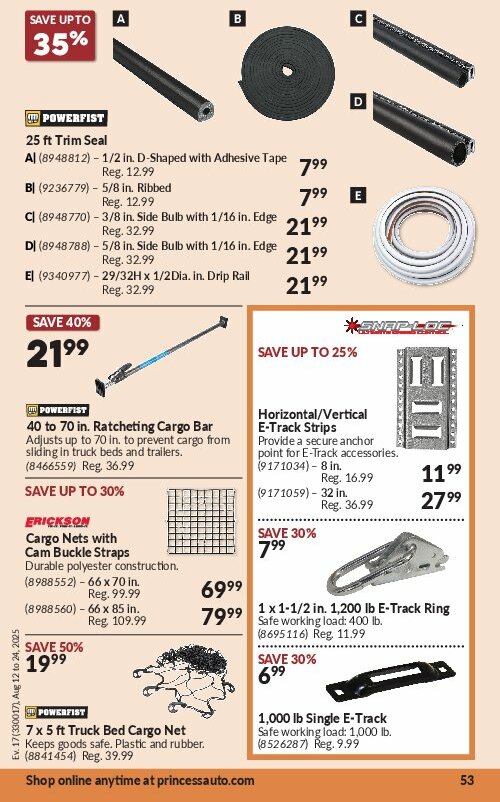 princess-auto - Princess Auto flyer valid from 08-12 - 08-24 - page: 56 princess-auto - Princess Auto flyer valid from 08-12 - 08-24 - page: 56