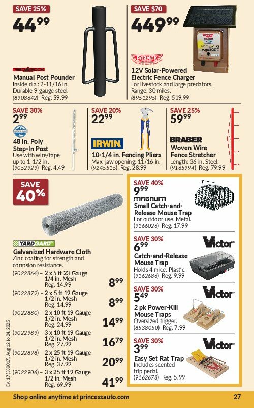 princess-auto - Princess Auto flyer valid from 08-12 - 08-24 - page: 30 princess-auto - Princess Auto flyer valid from 08-12 - 08-24 - page: 30