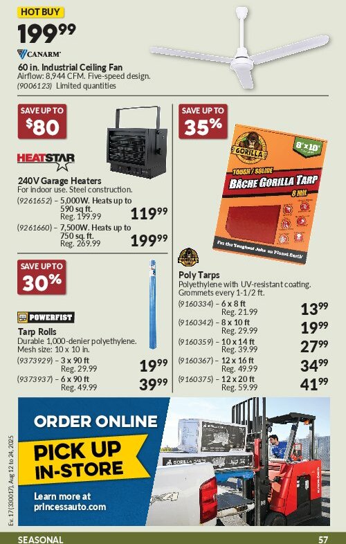 princess-auto - Princess Auto flyer valid from 08-12 - 08-24 - page: 60 princess-auto - Princess Auto flyer valid from 08-12 - 08-24 - page: 60