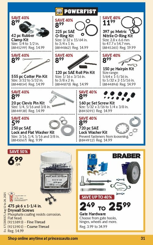 princess-auto - Princess Auto flyer valid from 08-12 - 08-24 - page: 34 princess-auto - Princess Auto flyer valid from 08-12 - 08-24 - page: 34