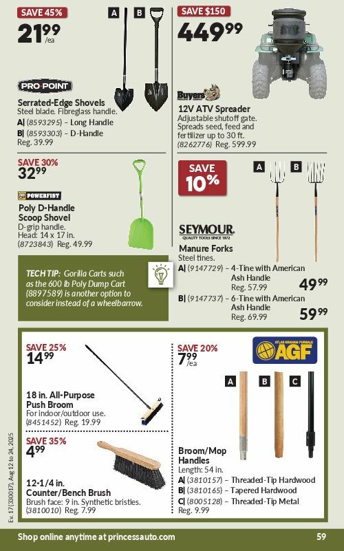 princess-auto - Princess Auto flyer valid from 08-12 - 08-24 - page: 62 princess-auto - Princess Auto flyer valid from 08-12 - 08-24 - page: 62