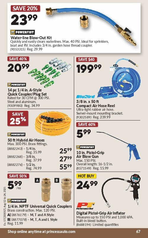 princess-auto - Princess Auto flyer valid from 08-12 - 08-24 - page: 70 princess-auto - Princess Auto flyer valid from 08-12 - 08-24 - page: 70
