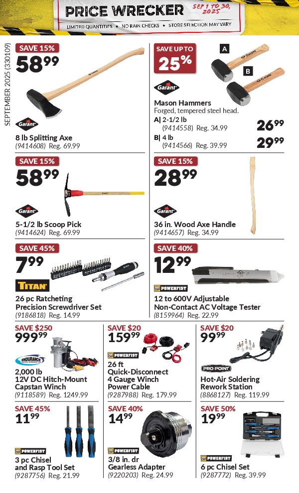princess-auto - Princess Auto - Price Wrecker flyer valid from 09-01 - 09-30 - page: 27