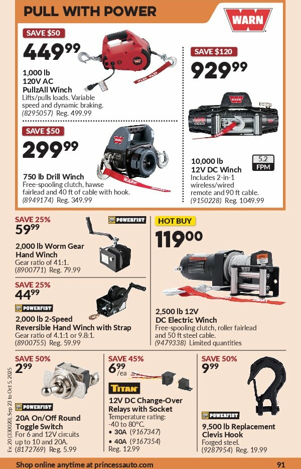 princess-auto - Princess Auto flyer valid from 09-23 - 10-05 - page: 95