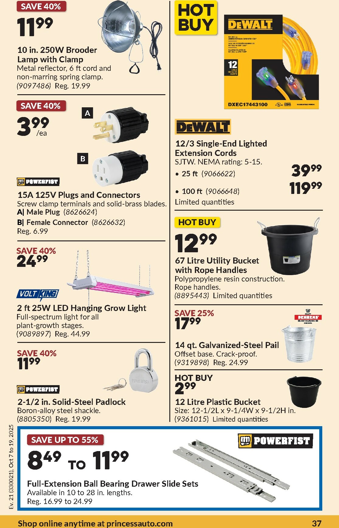 princess-auto - Princess Auto flyer valid from 10-07 - 10-19 - page: 40 princess-auto - Princess Auto flyer valid from 10-07 - 10-19 - page: 40