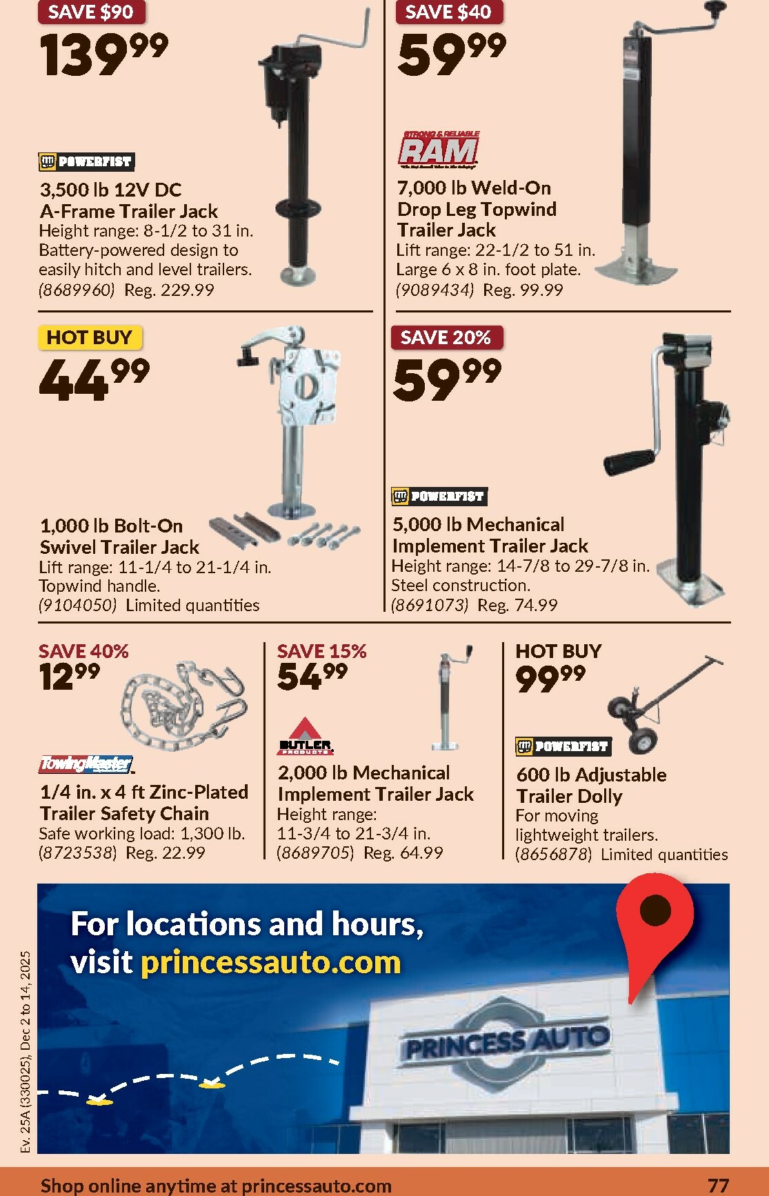 princess-auto - Princess Auto Flyer Valid From 12-02 to 12-14 - page: 81