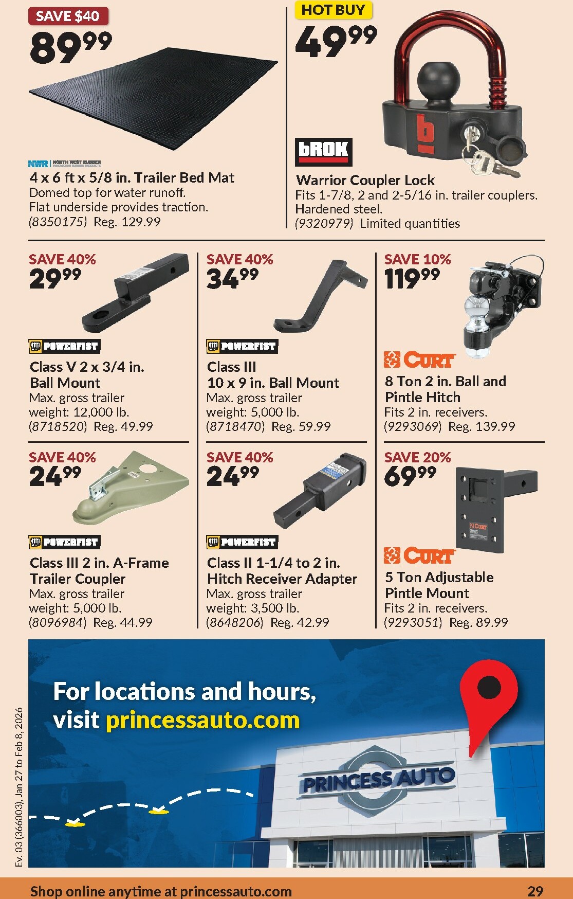 princess-auto - Princess Auto Flyer Valid From 01-27 to 02-08 - page: 32