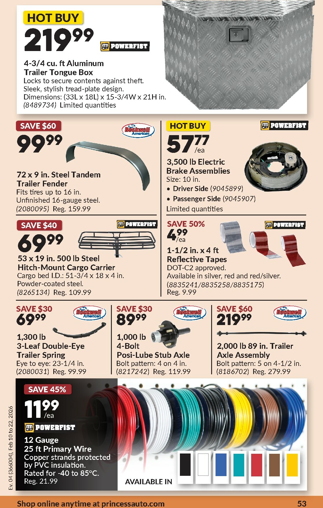 princess-auto - Princess Auto Flyer Valid From 2026-02-10 to 2026-02-22 - page: 56