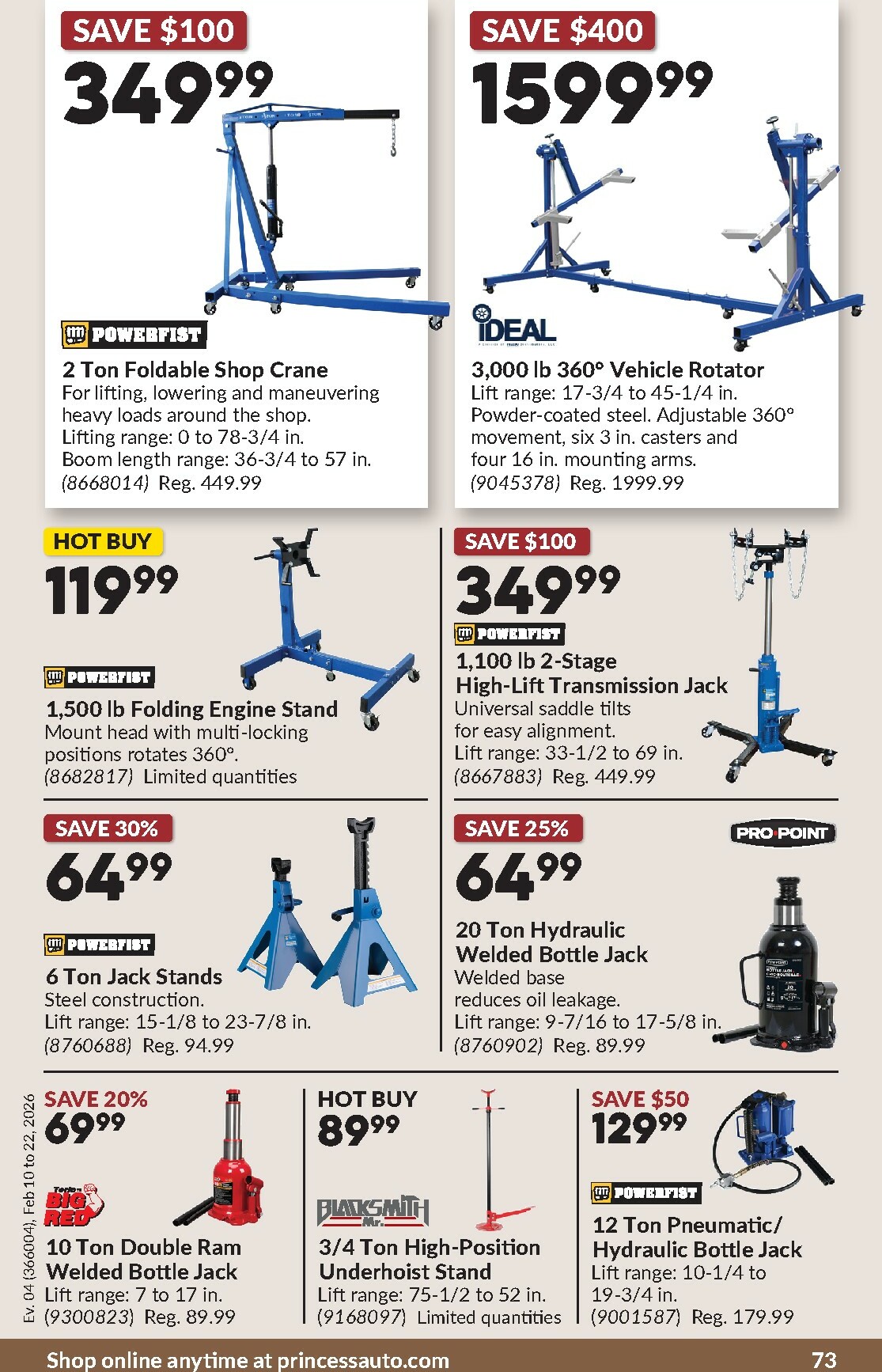 princess-auto - Princess Auto Flyer Valid From 2026-02-10 to 2026-02-22 - page: 76