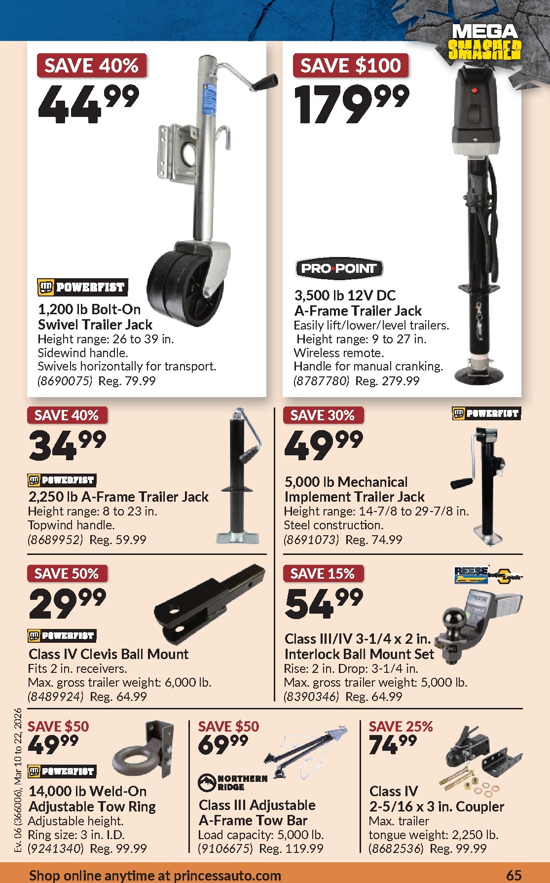 princess-auto - Princess Auto Flyer Valid From 2026-03-10 to 2026-03-22 - page: 70