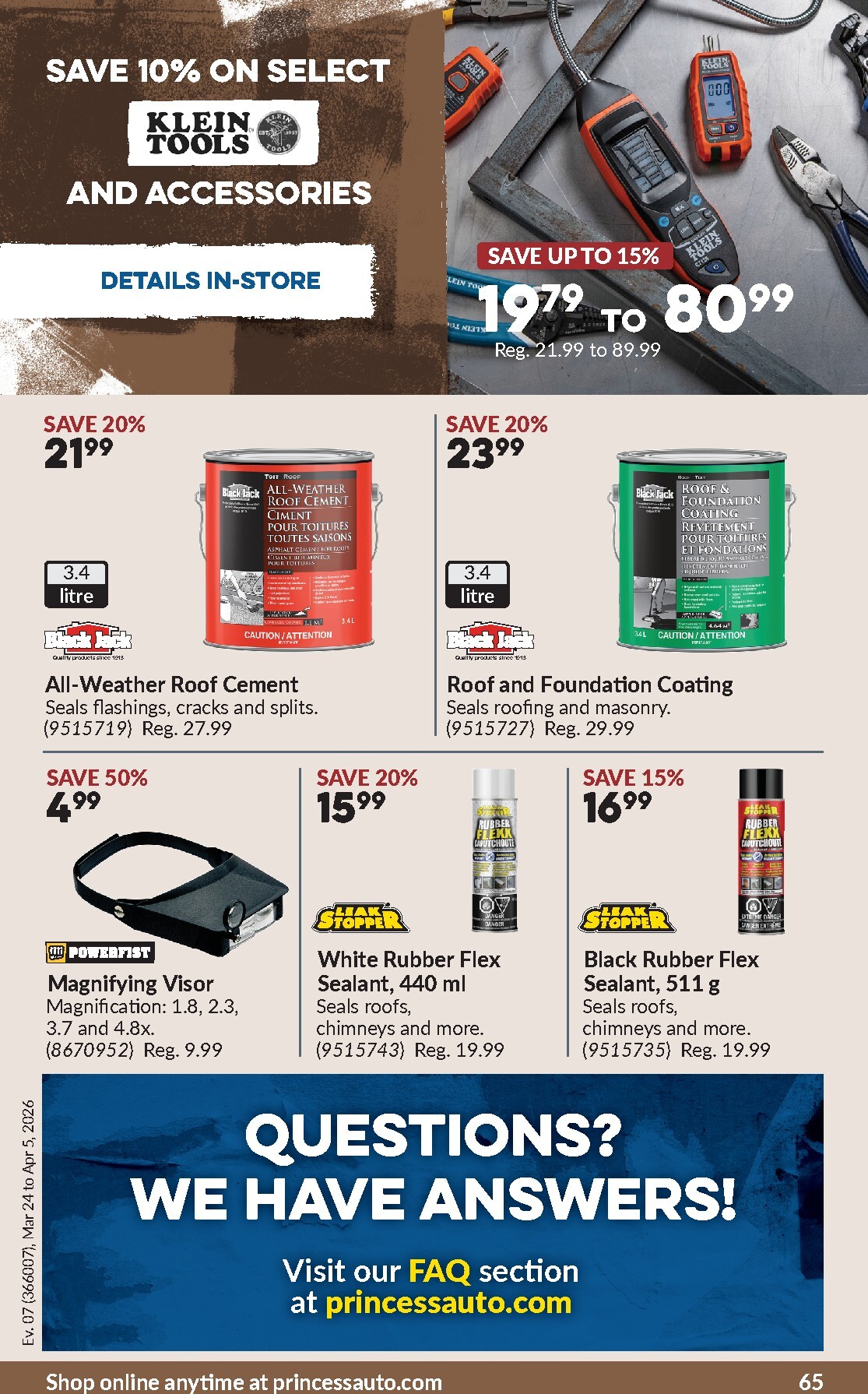 princess-auto - Princess Auto Flyer Valid From 2026-03-24 to 2026-04-05 - page: 72