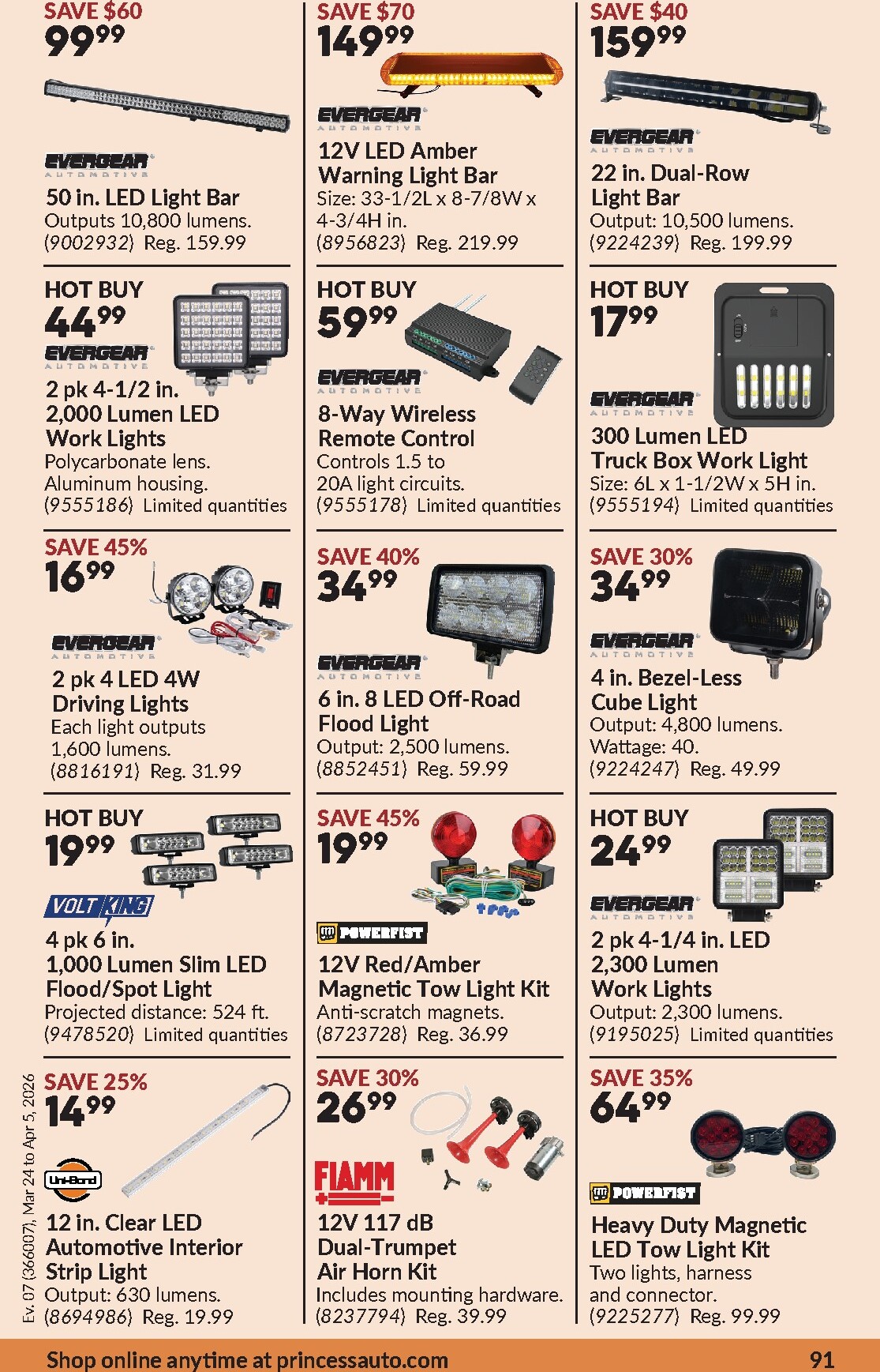 princess-auto - Princess Auto Flyer Valid From 2026-03-24 to 2026-04-05 - page: 98