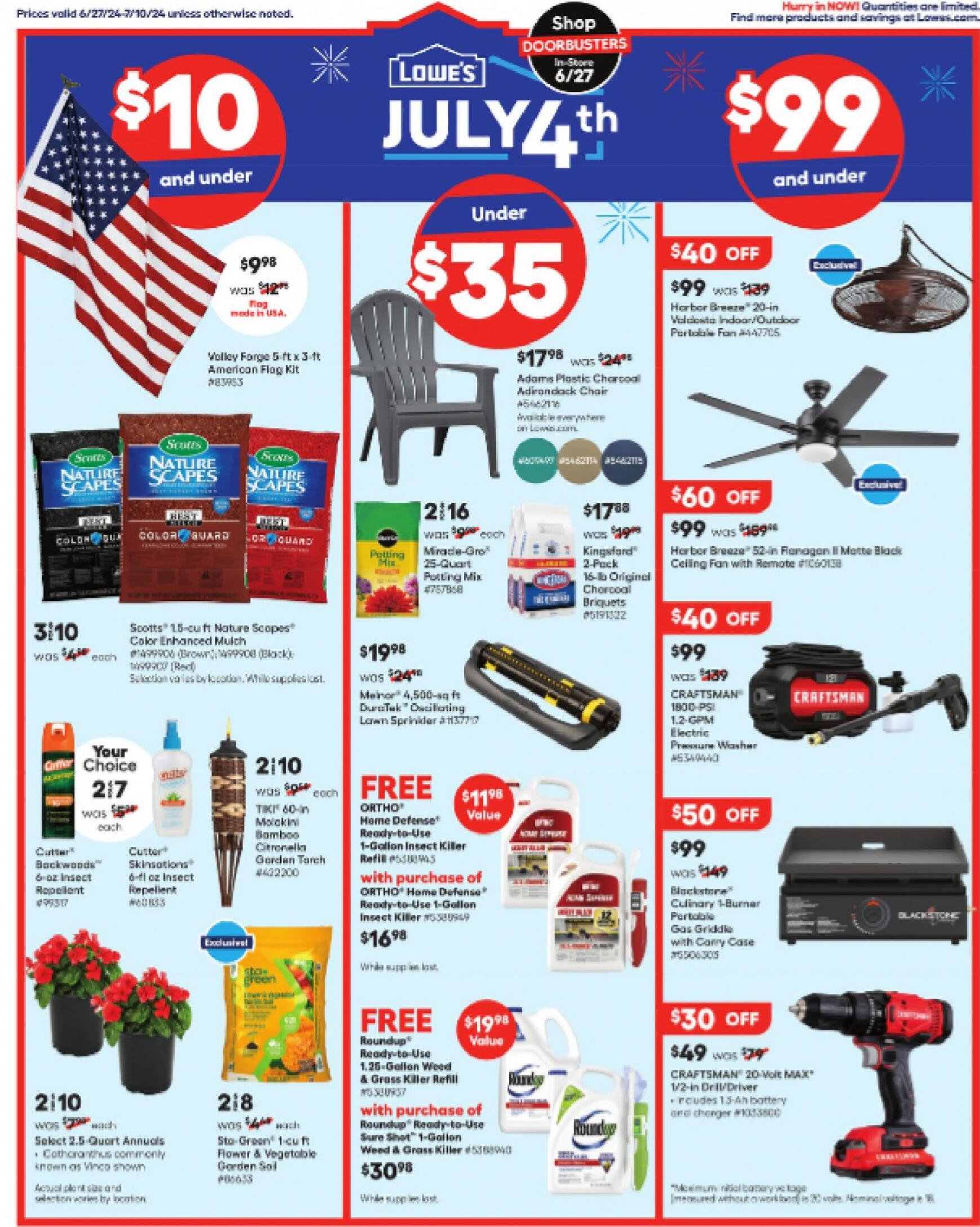 lowes - Lowe's flyer current 27.06. - 10.07.